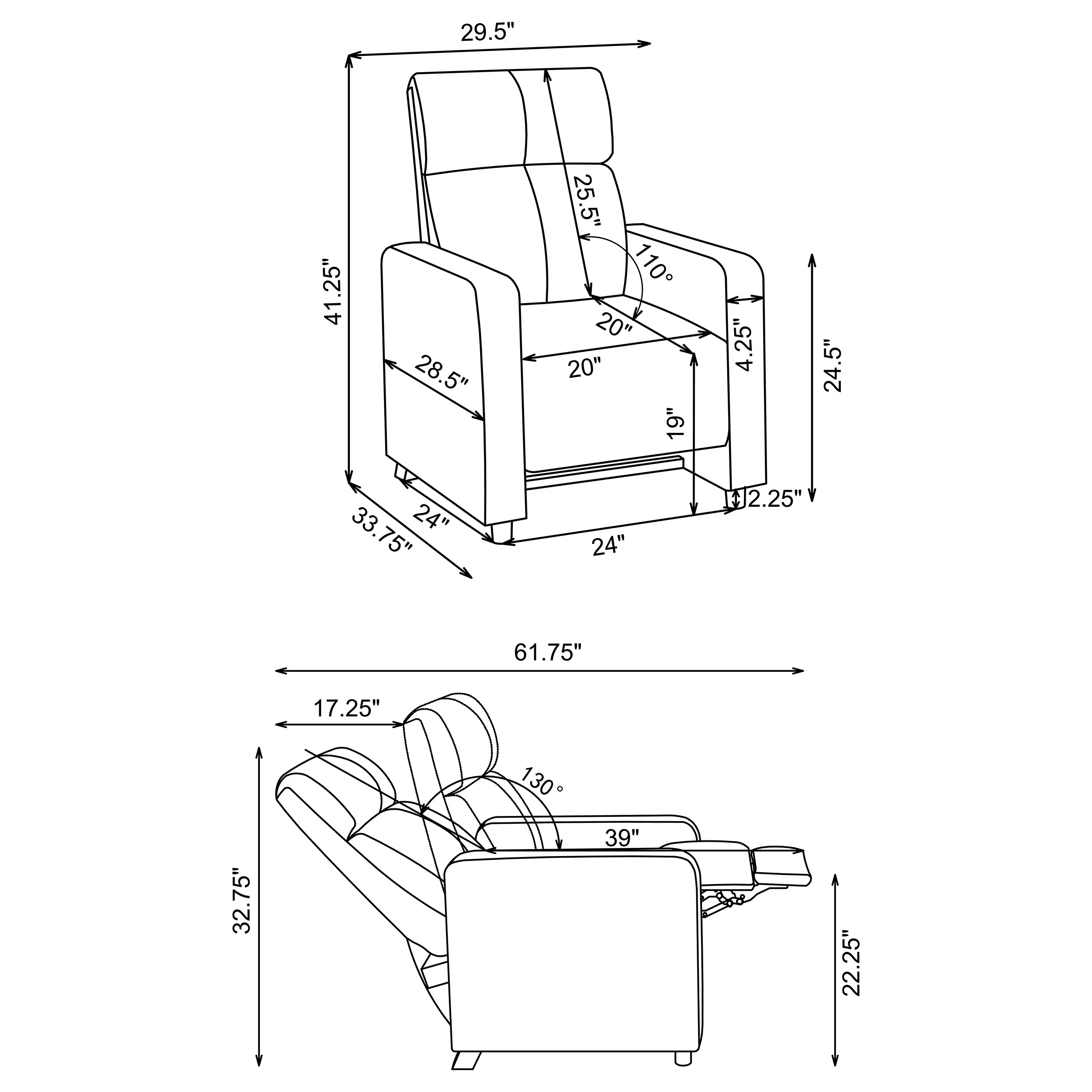 Toohey Push Back Recliner - Image 13