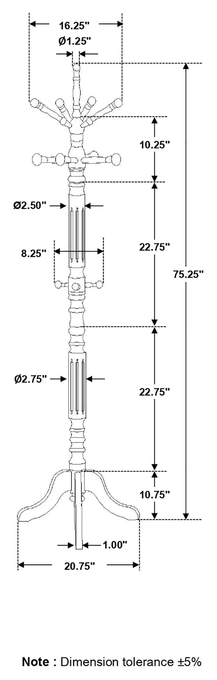 Achelle Coat Rack - Image 4