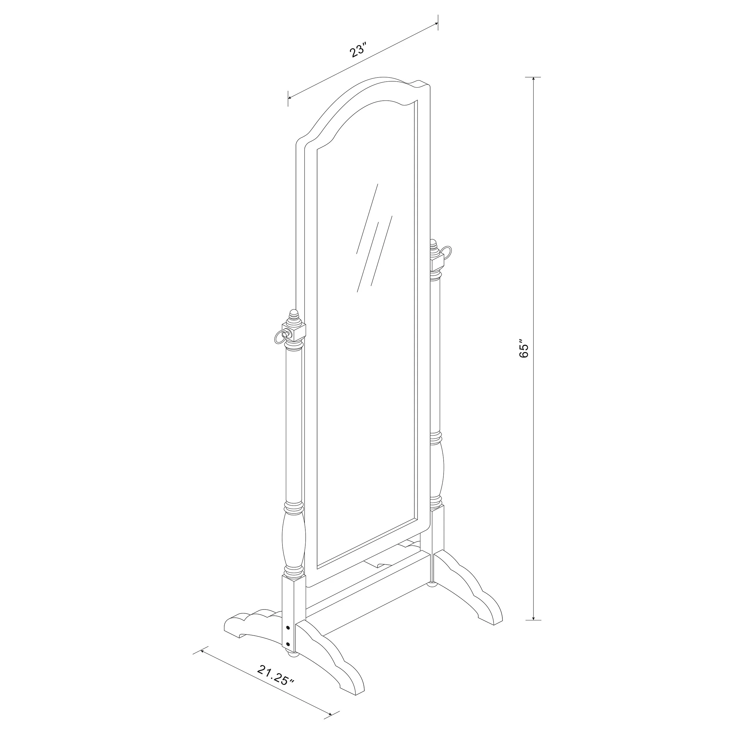 Cabot Cheval Mirror - Image 4