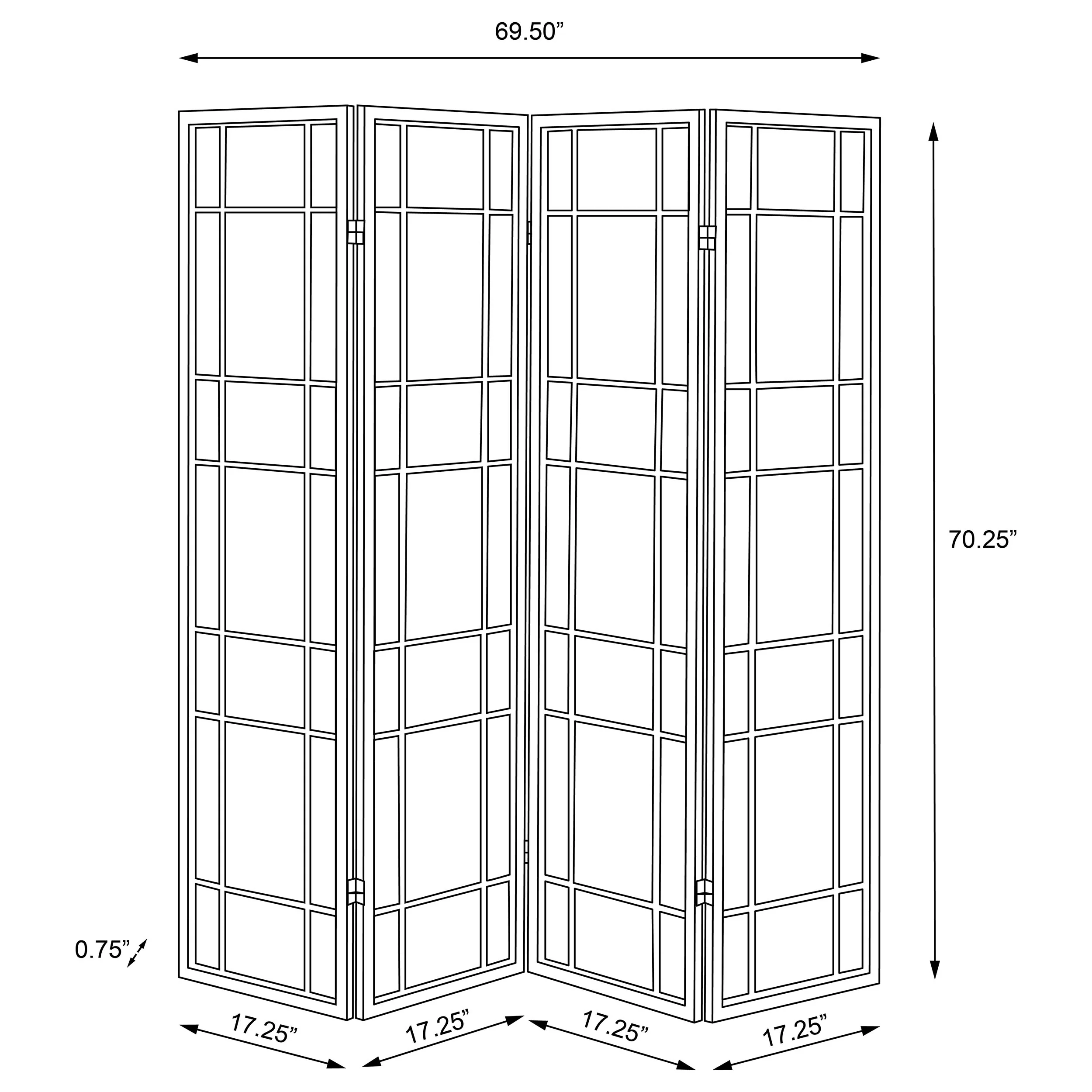 Catabella Four-Panel Room Divider - Image 7