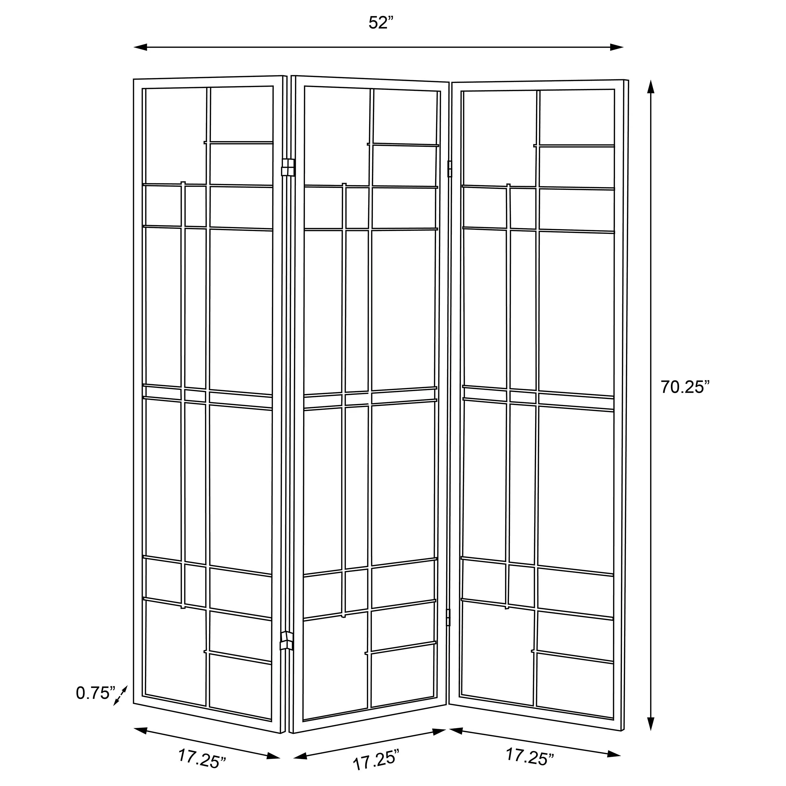 Katerina Three-Panel Room Divider - Image 7