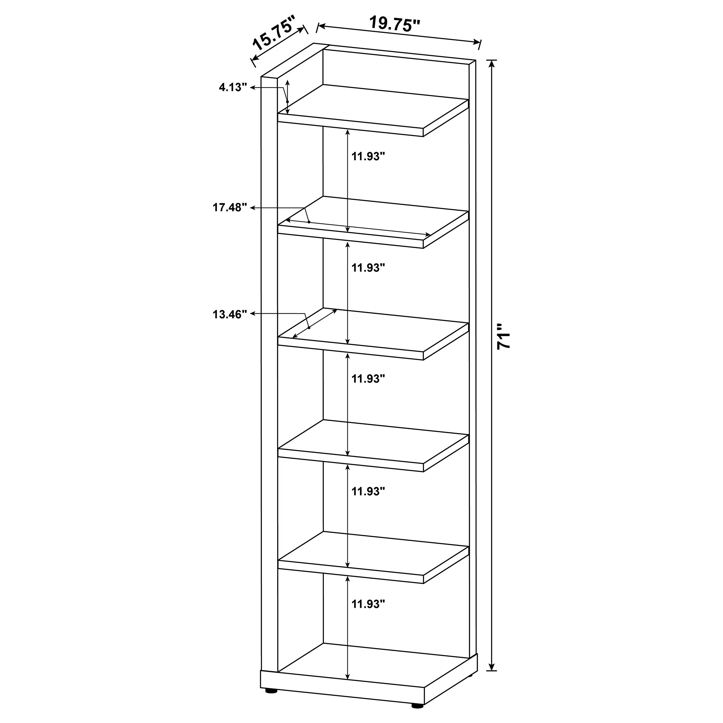 Alder Corner Bookcase - Image 8