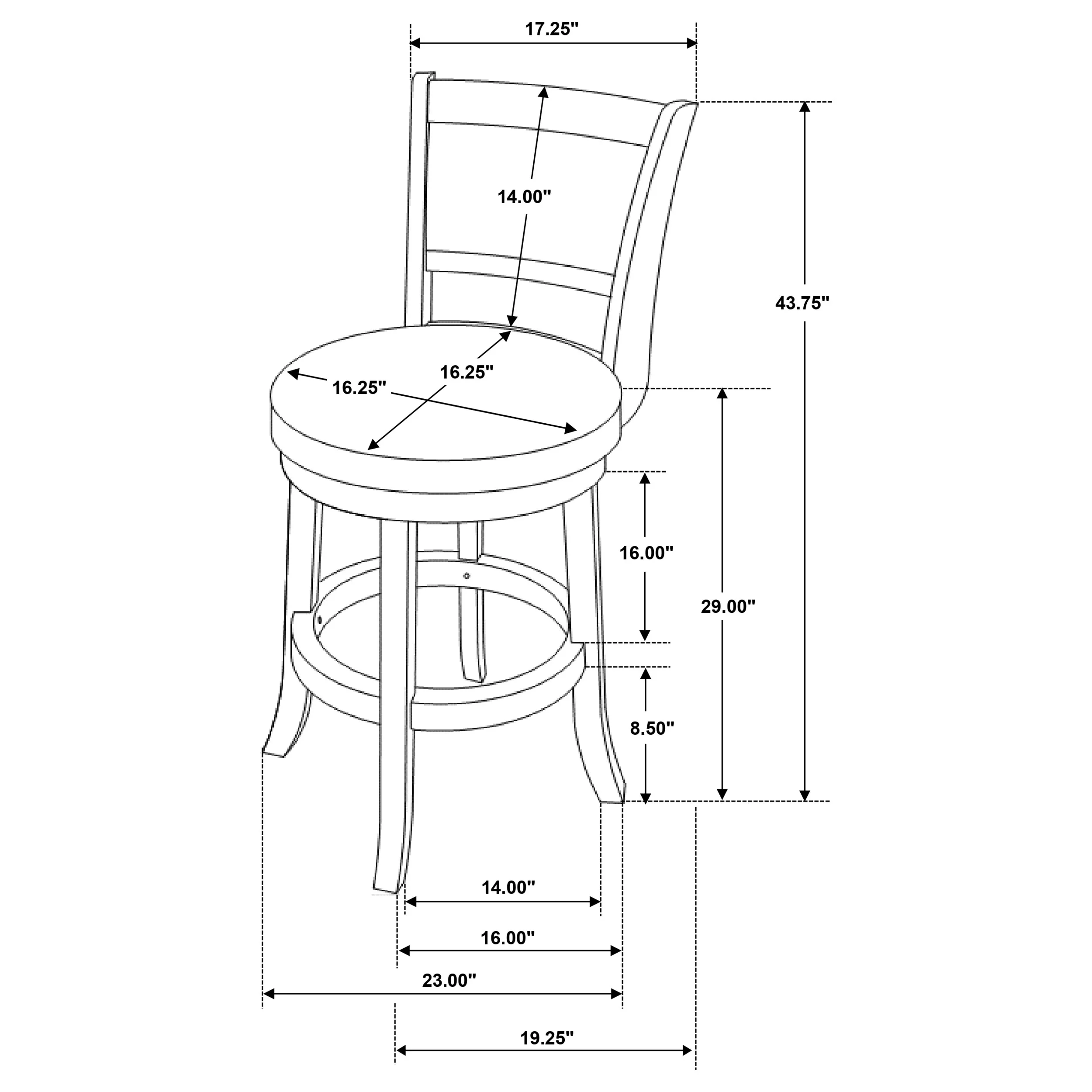 Broxton Swivel Bar Chair - Image 13