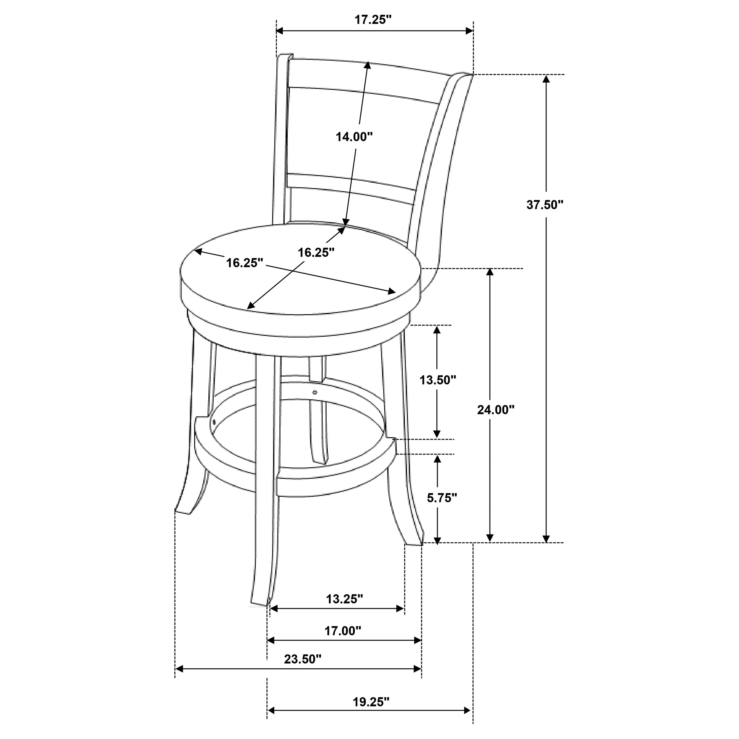 Broxton Swivel Counter Chair - Image 13