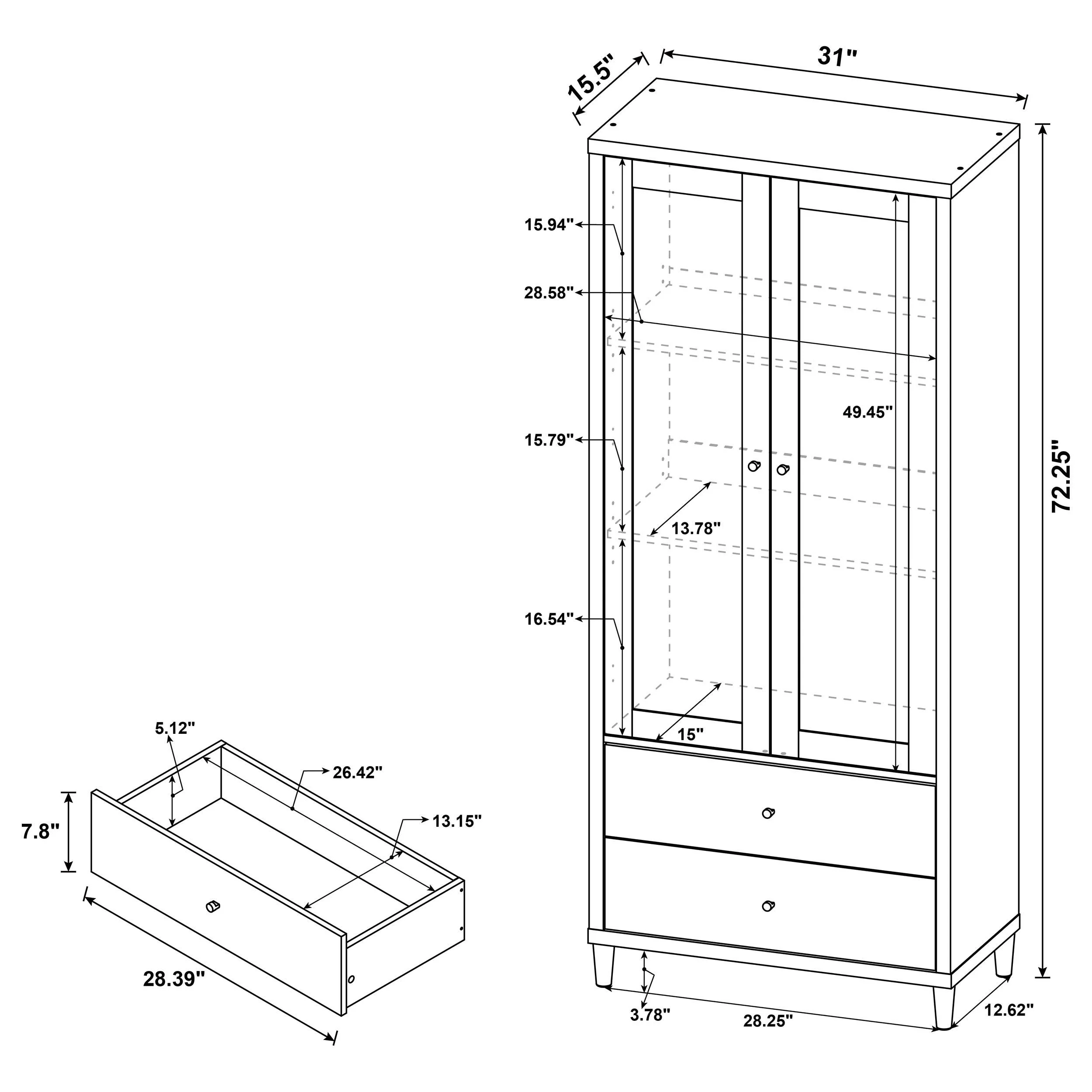 Wadeline Tall Accent Cabinet - Image 8
