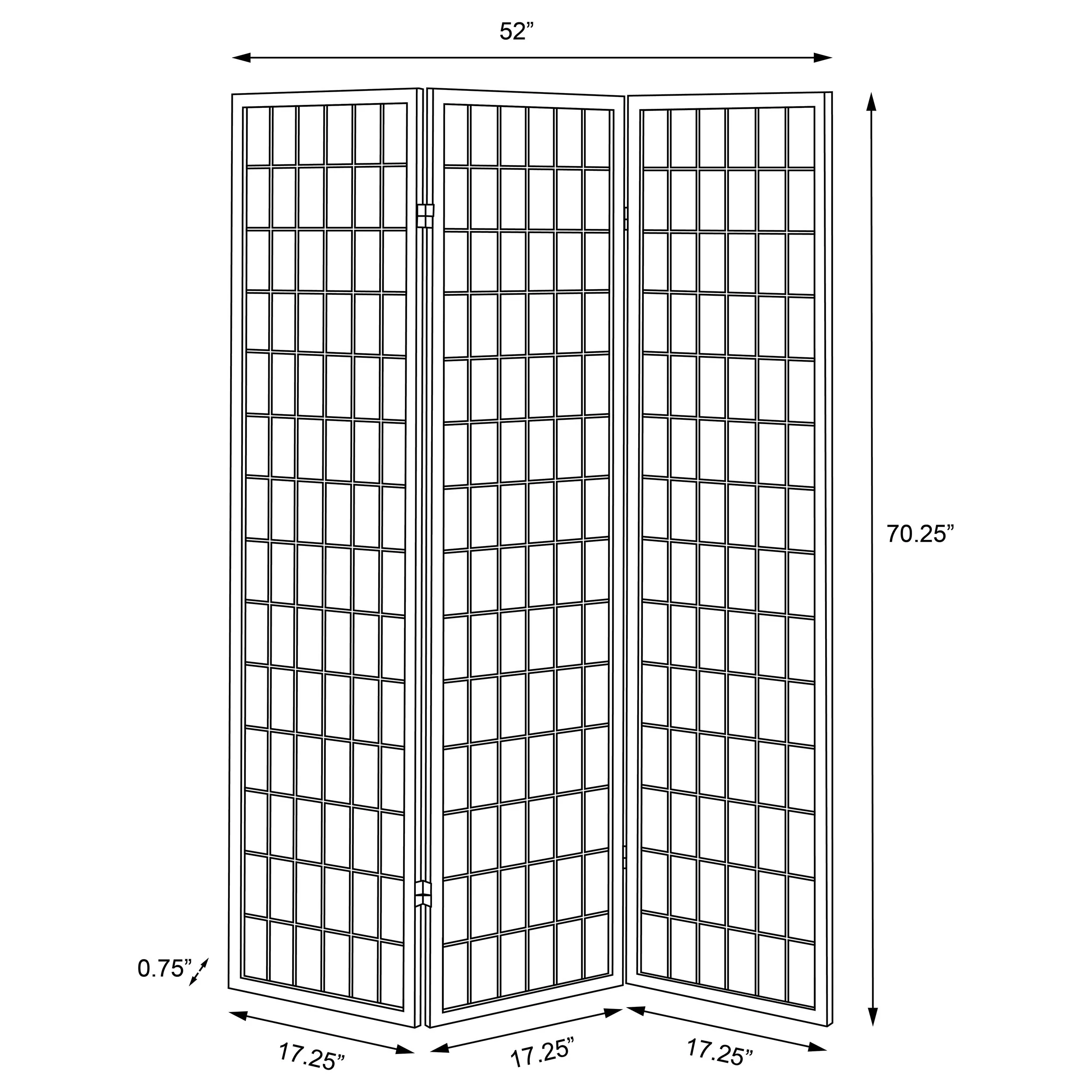 Carrie Three-Panel Room Divider - Image 13
