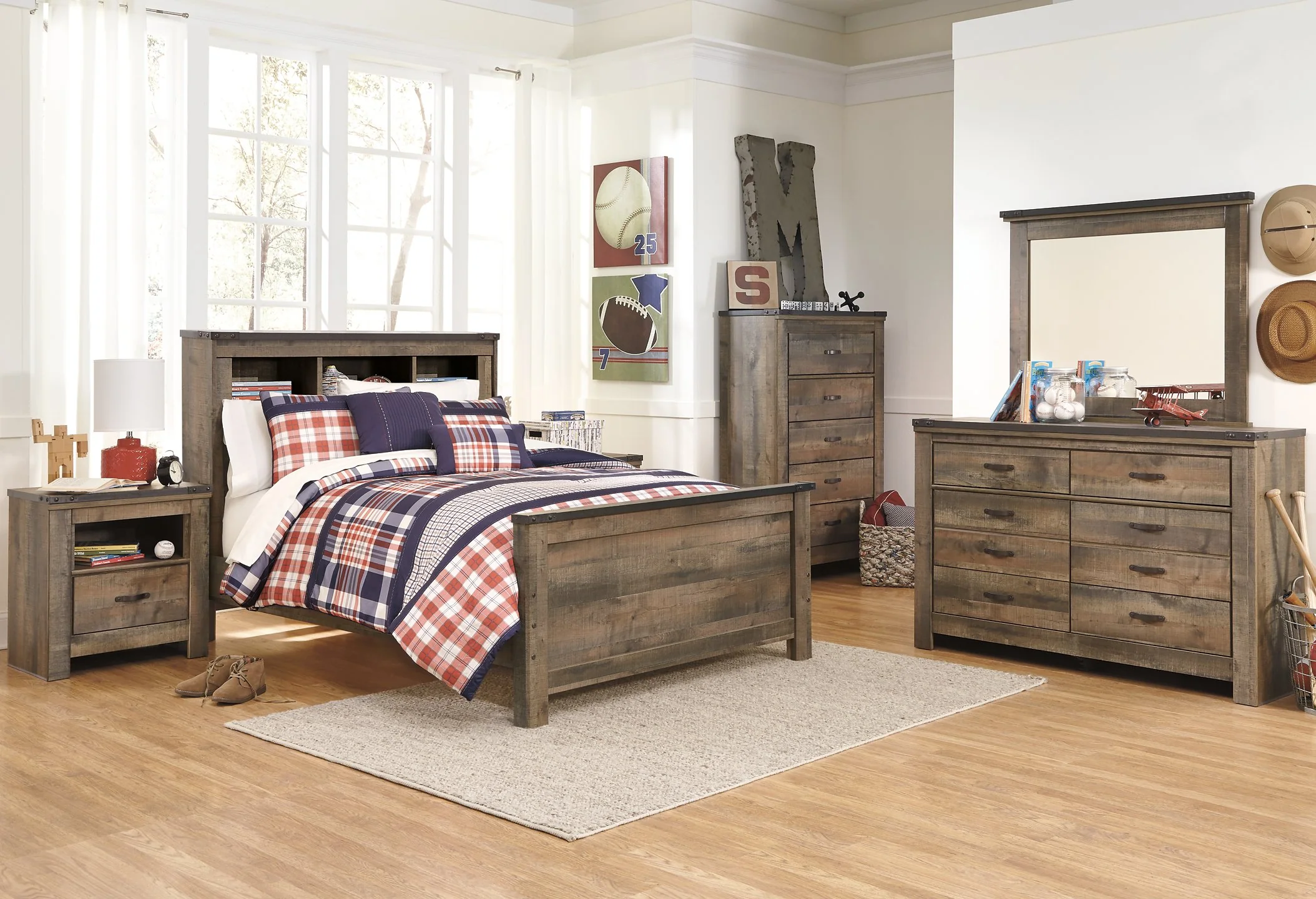 Trinell Bookcase Bed - Image 3