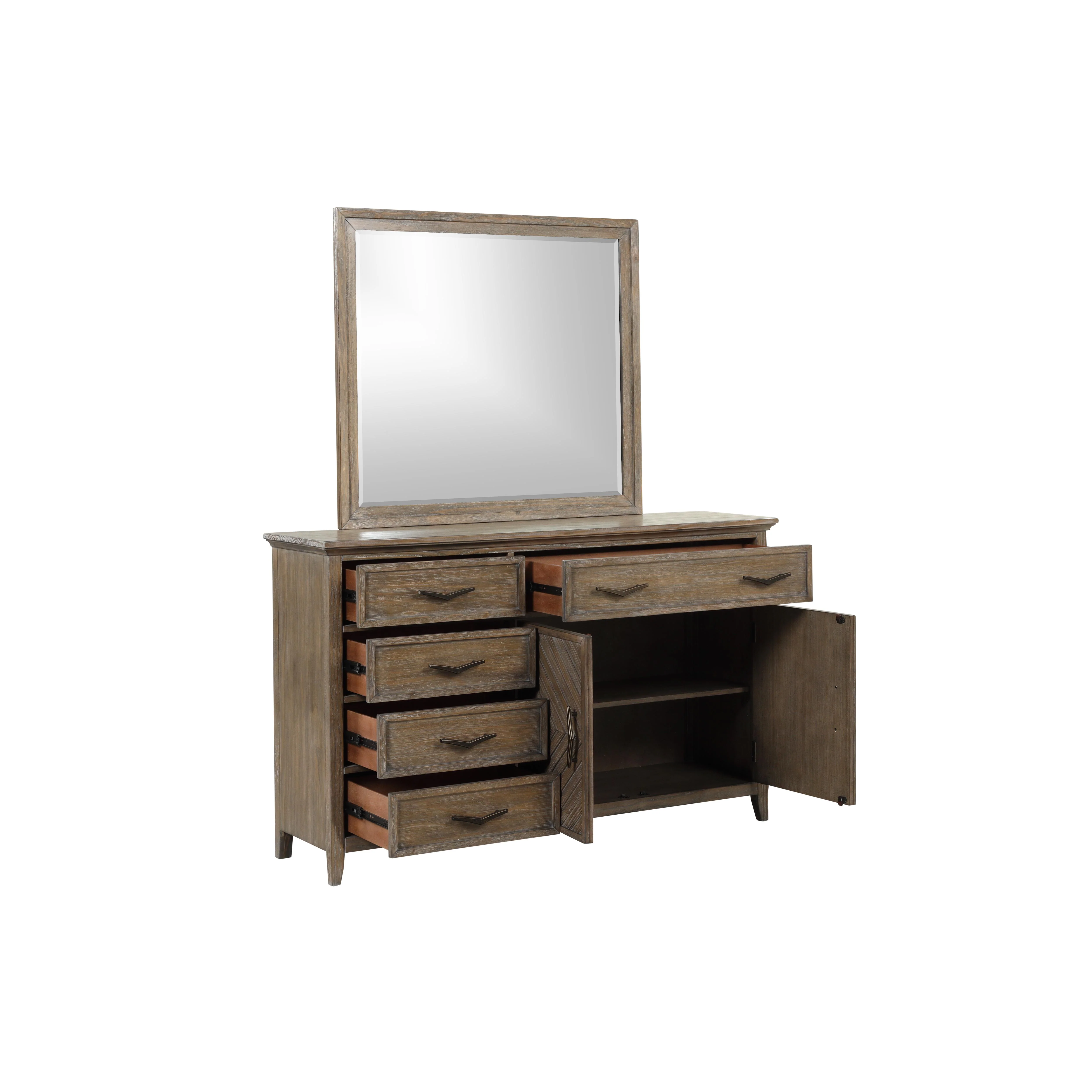 TYBEE DRESSER/SERVER MIRROR-SAND - Image 4