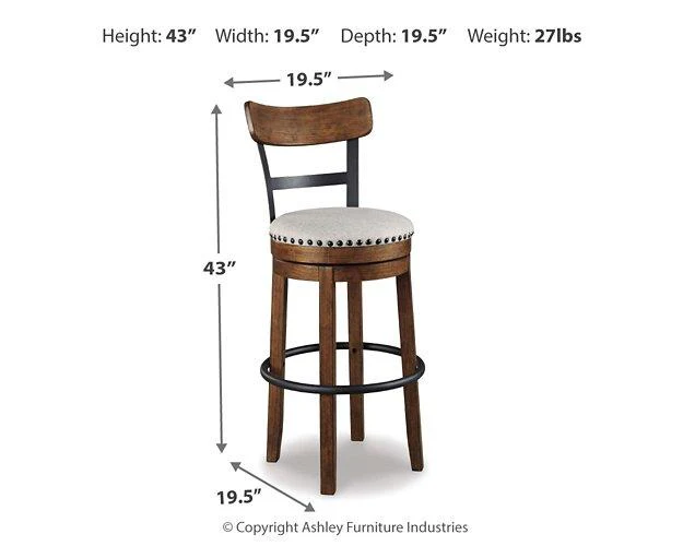 Valebeck Bar Height Bar Stool - Image 6