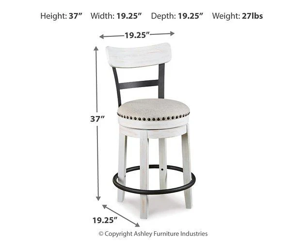 Valebeck Counter Height Bar Stool - Image 10