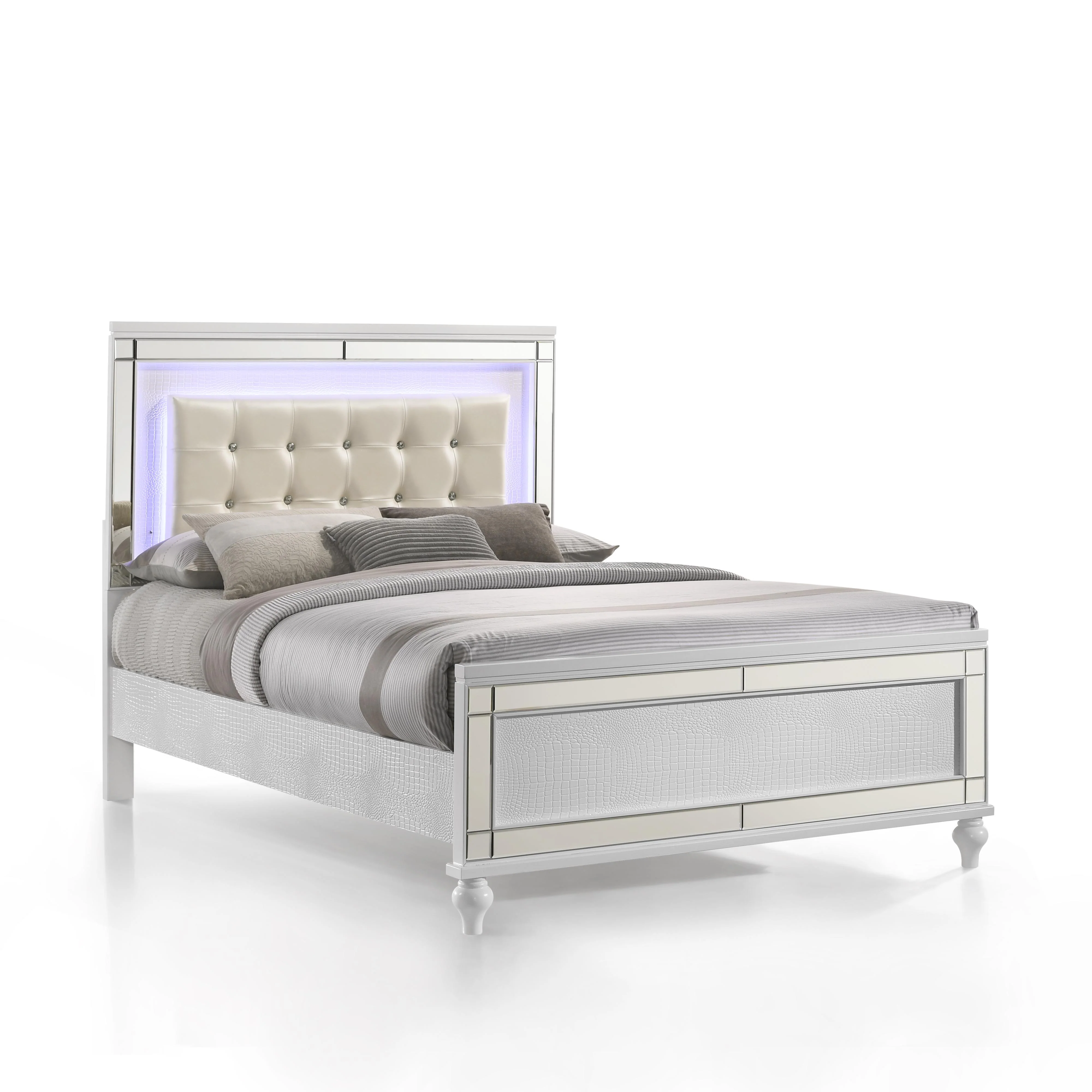 VALENTINO Eastern King-California King K LIGHTED HEADBOARD-WHITE - Image 2