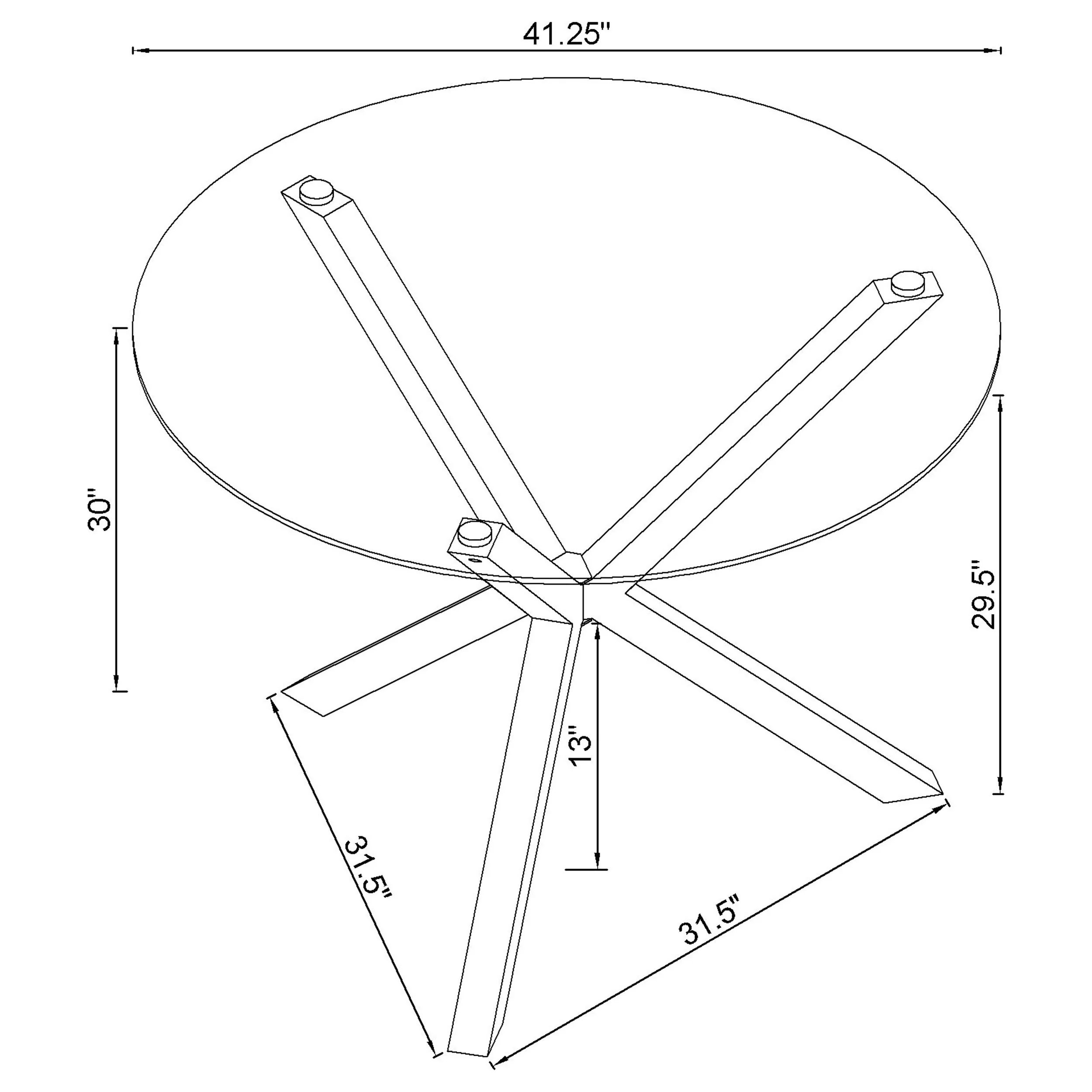 Vance Dining Table - Image 4