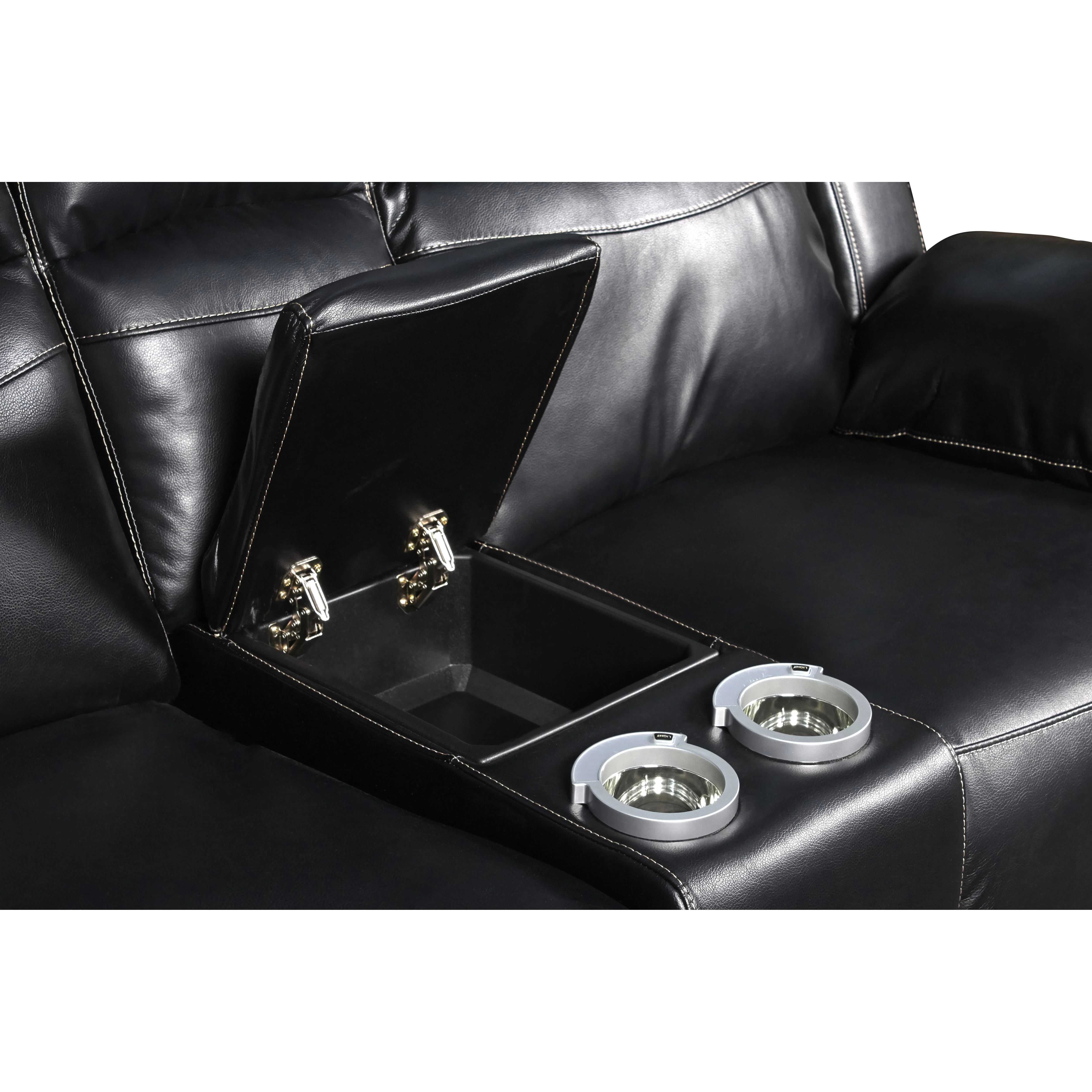 VEGA CONSOLE LOVESEAT - PREMIER BLACK - Image 7