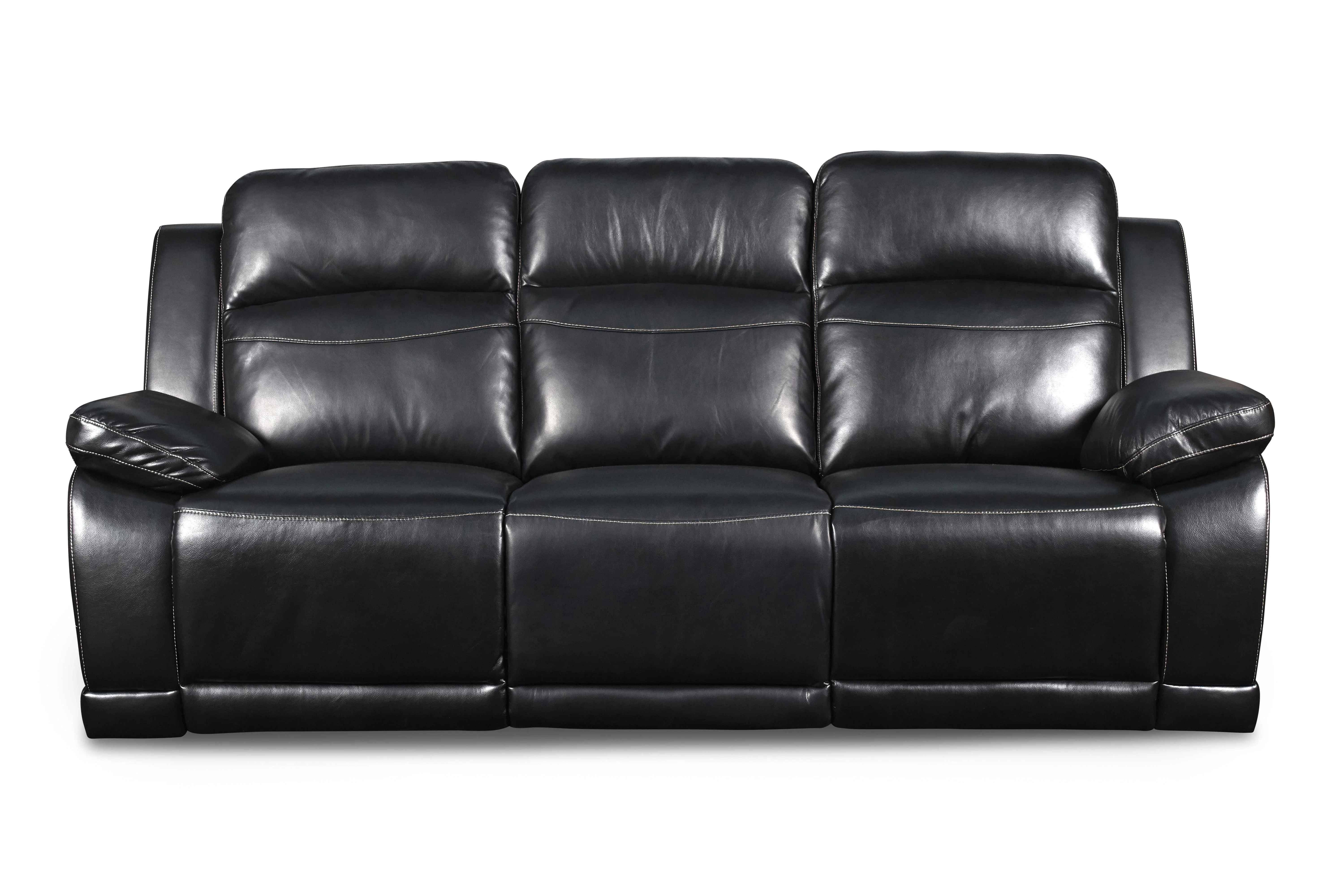 VEGA DUAL RECLINER SOFA - PREMIER BLACK - Image 2