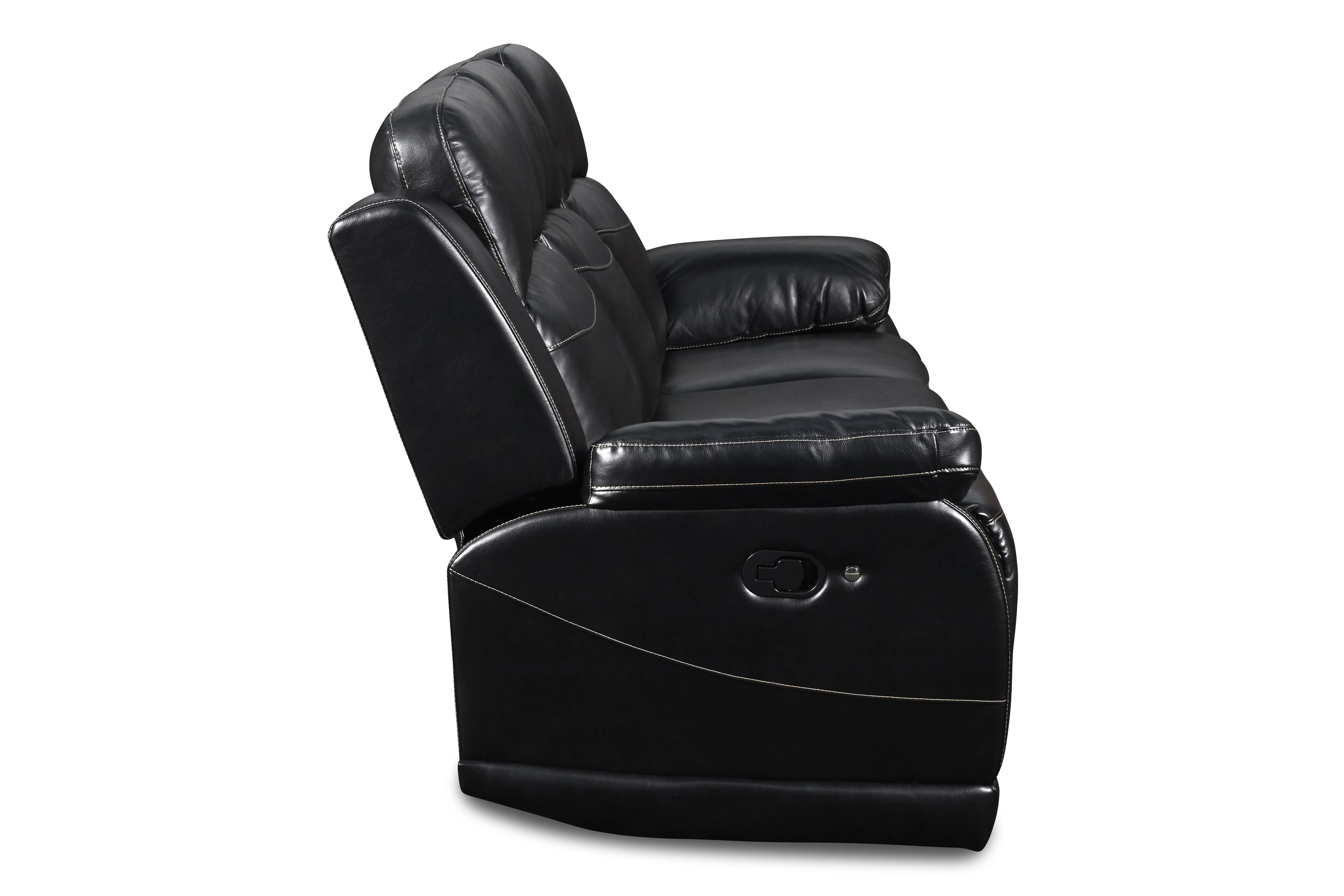 VEGA DUAL RECLINER SOFA - PREMIER BLACK - Image 5