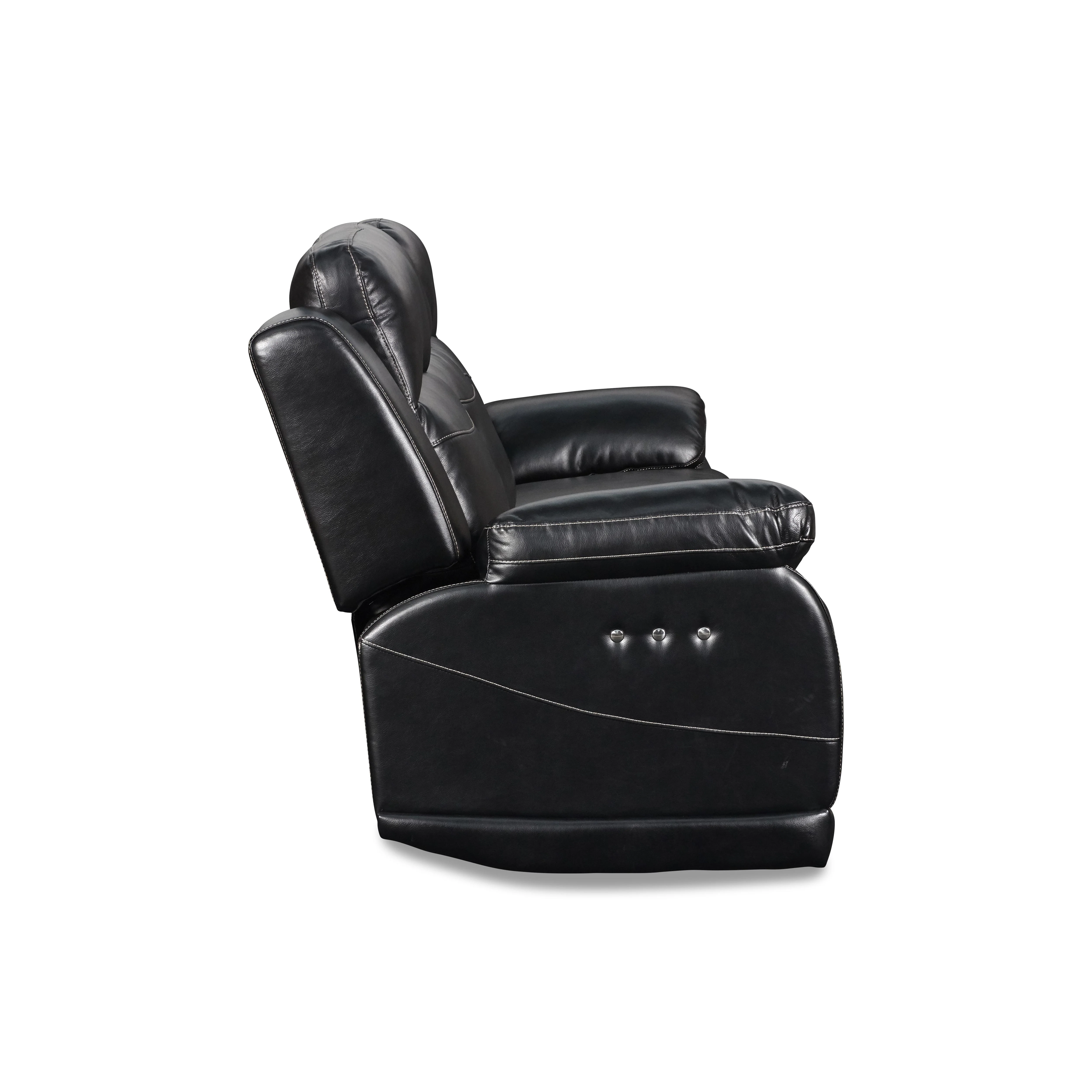 VEGA SOFA W/PWR FR - PREMIER BLACK - Image 4