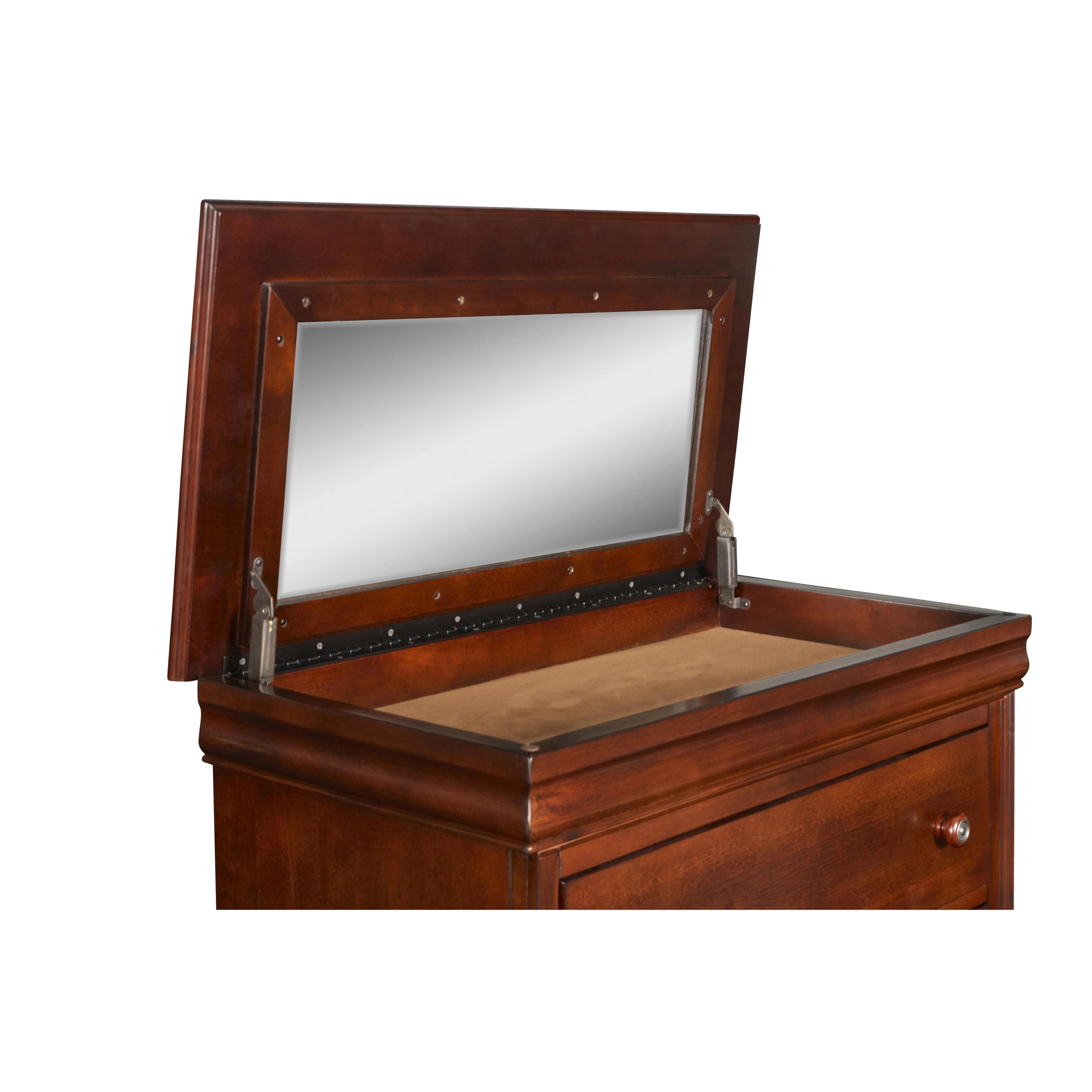 VERSAILLES LIFT TOP CHEST- BORDEAUX - Image 8