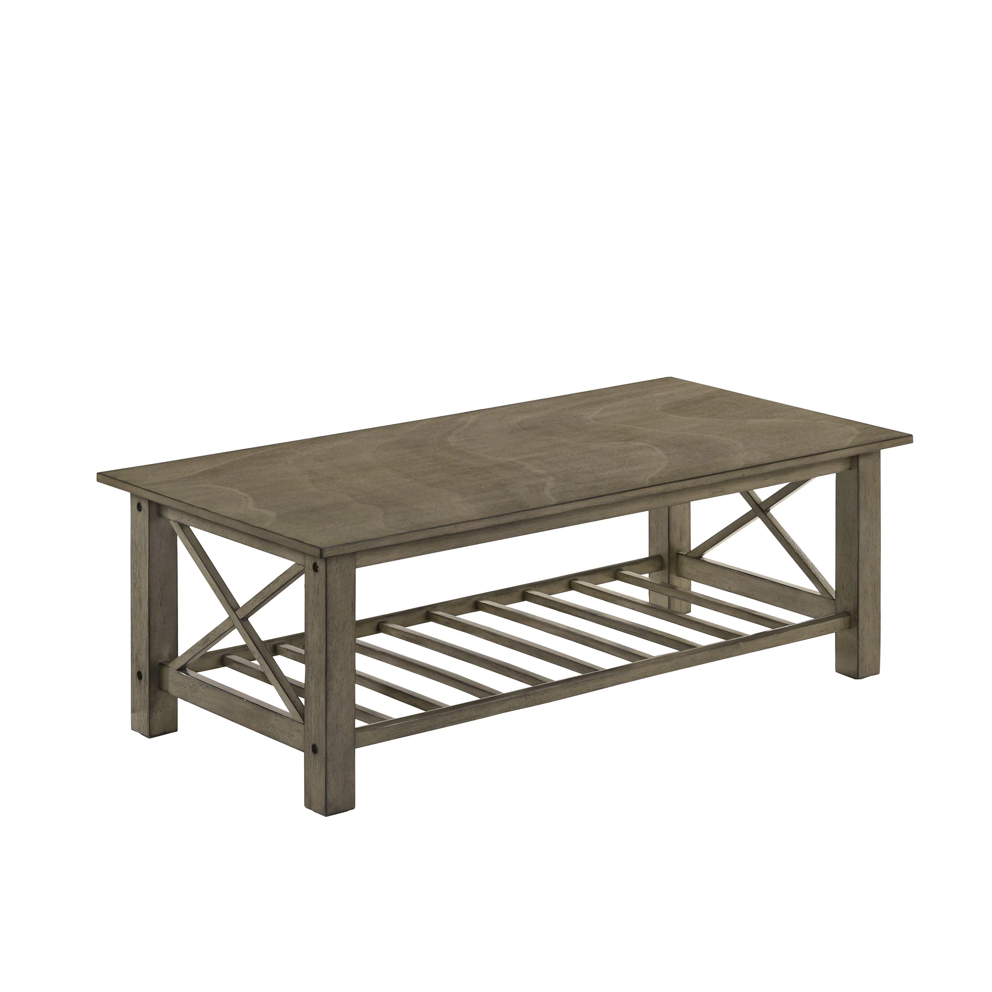 VESTA COFFEE TABLE & 2 END TABLE SET-GRAY - Image 2