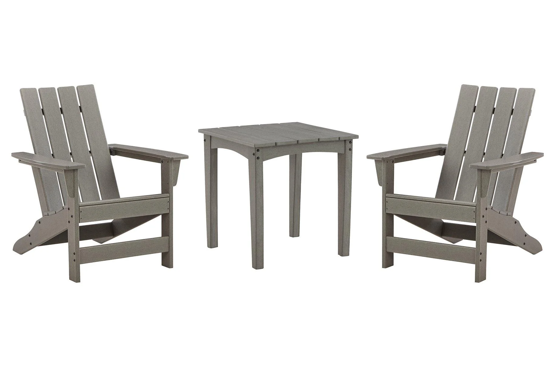 Visola Outdoor Adirondack Chair Set with End Table - Image 2