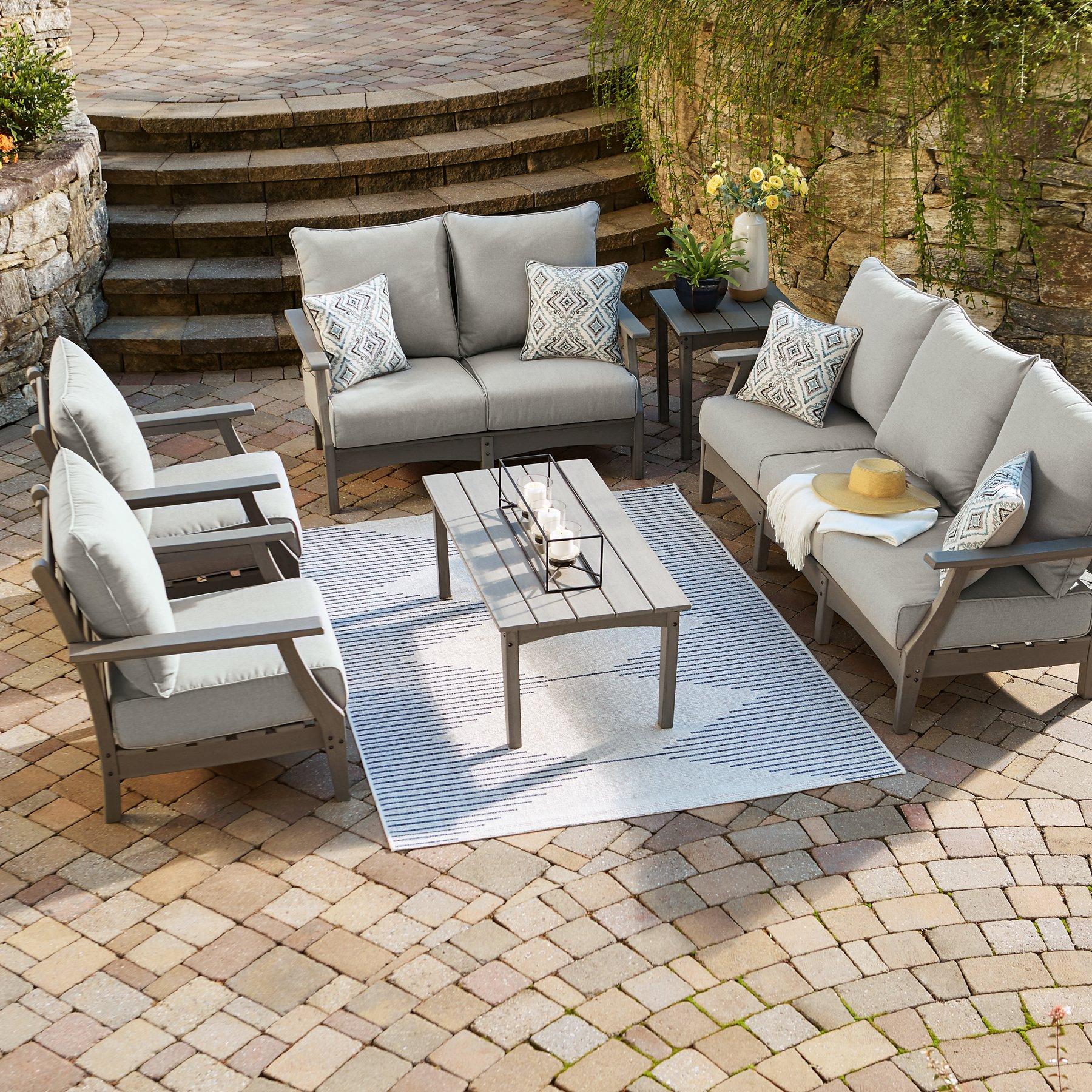 Visola Outdoor Sofa and Loveseat Set - Image 21