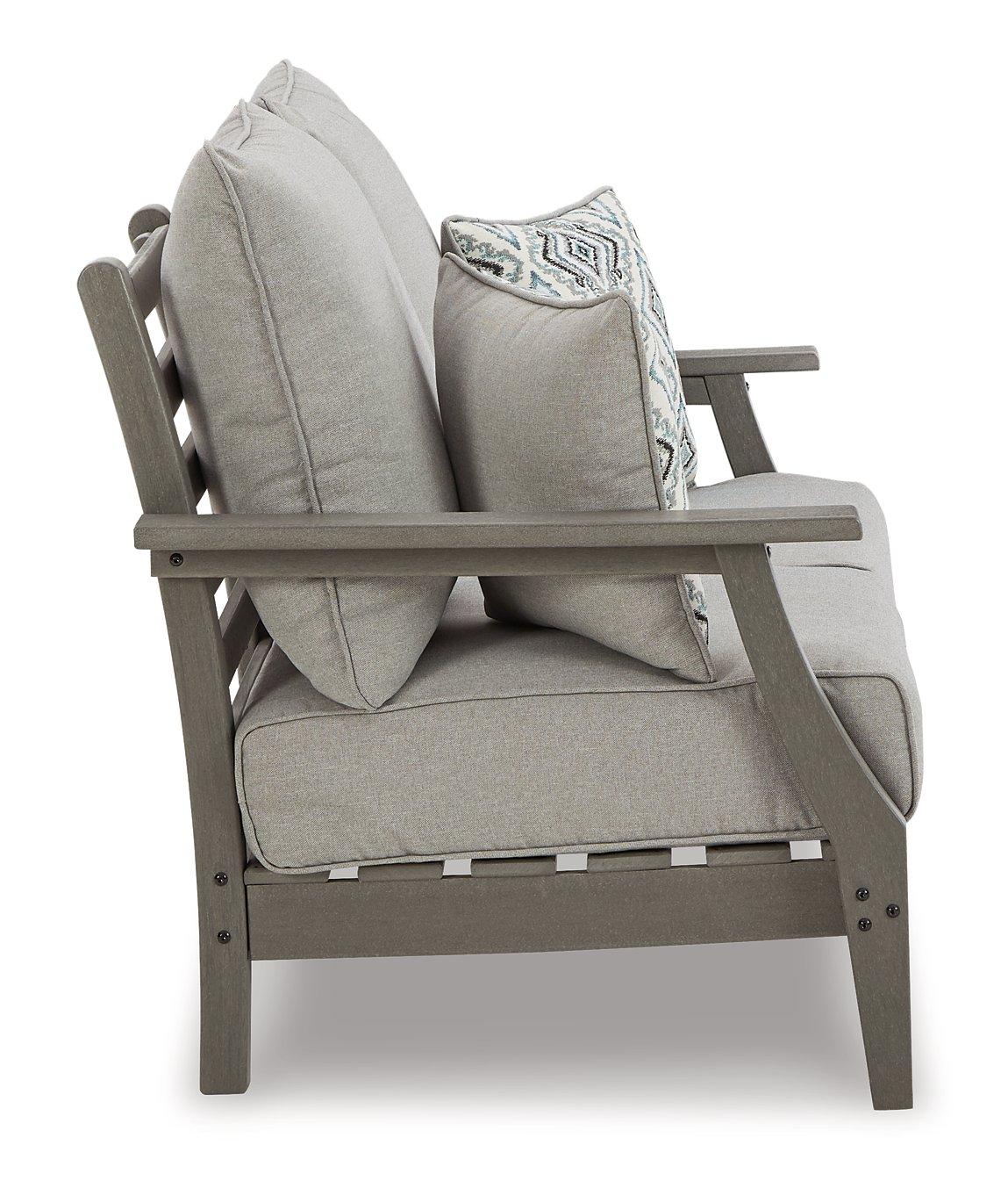 Visola Outdoor Sofa and Loveseat with Coffee Table - Image 9
