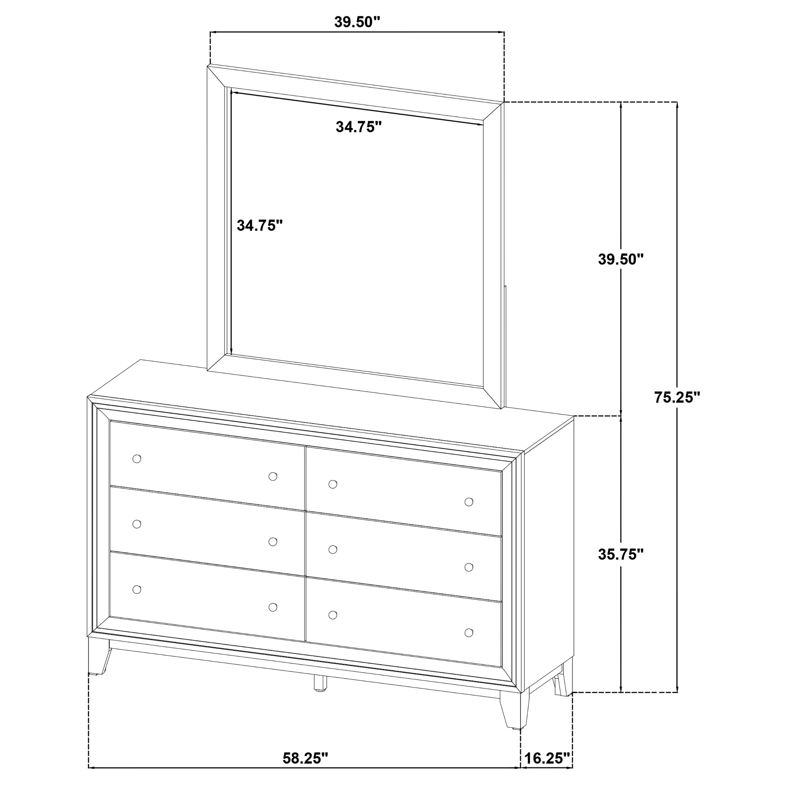 Welsley Dresser with Mirror - Image 13