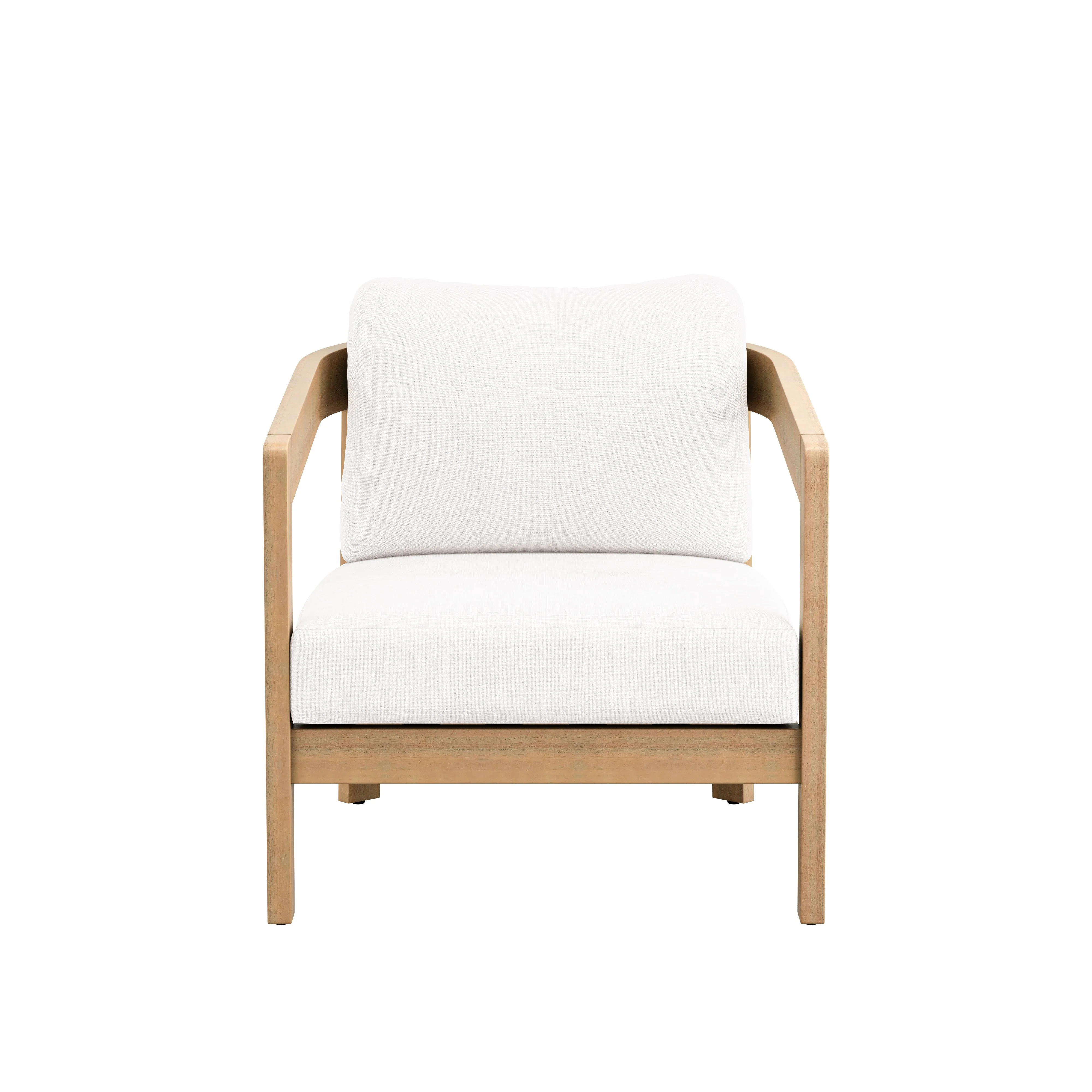 Wesley Patio Club Chair W/ White Cushion - Image 2