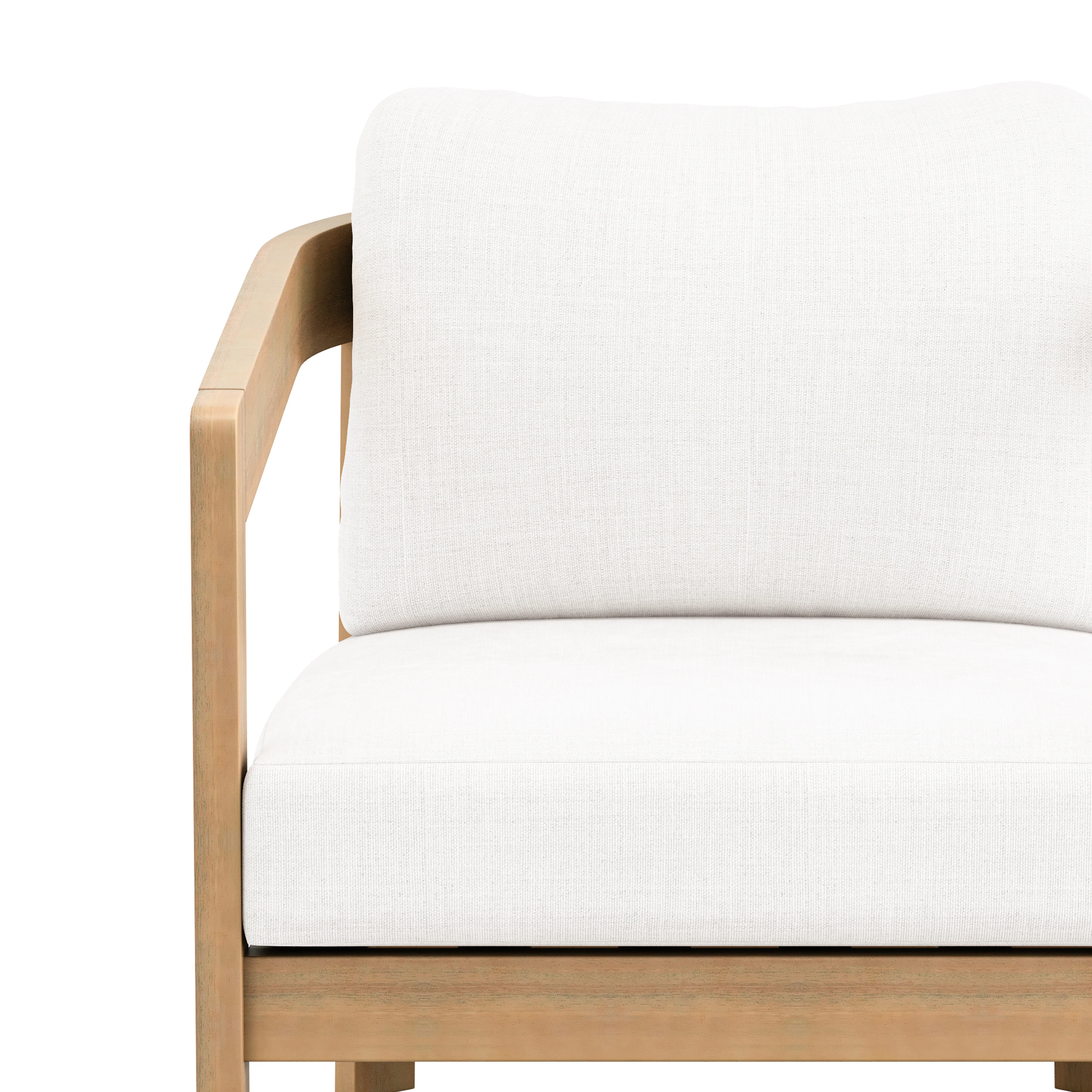 Wesley Patio Club Chair W/ White Cushion - Image 5