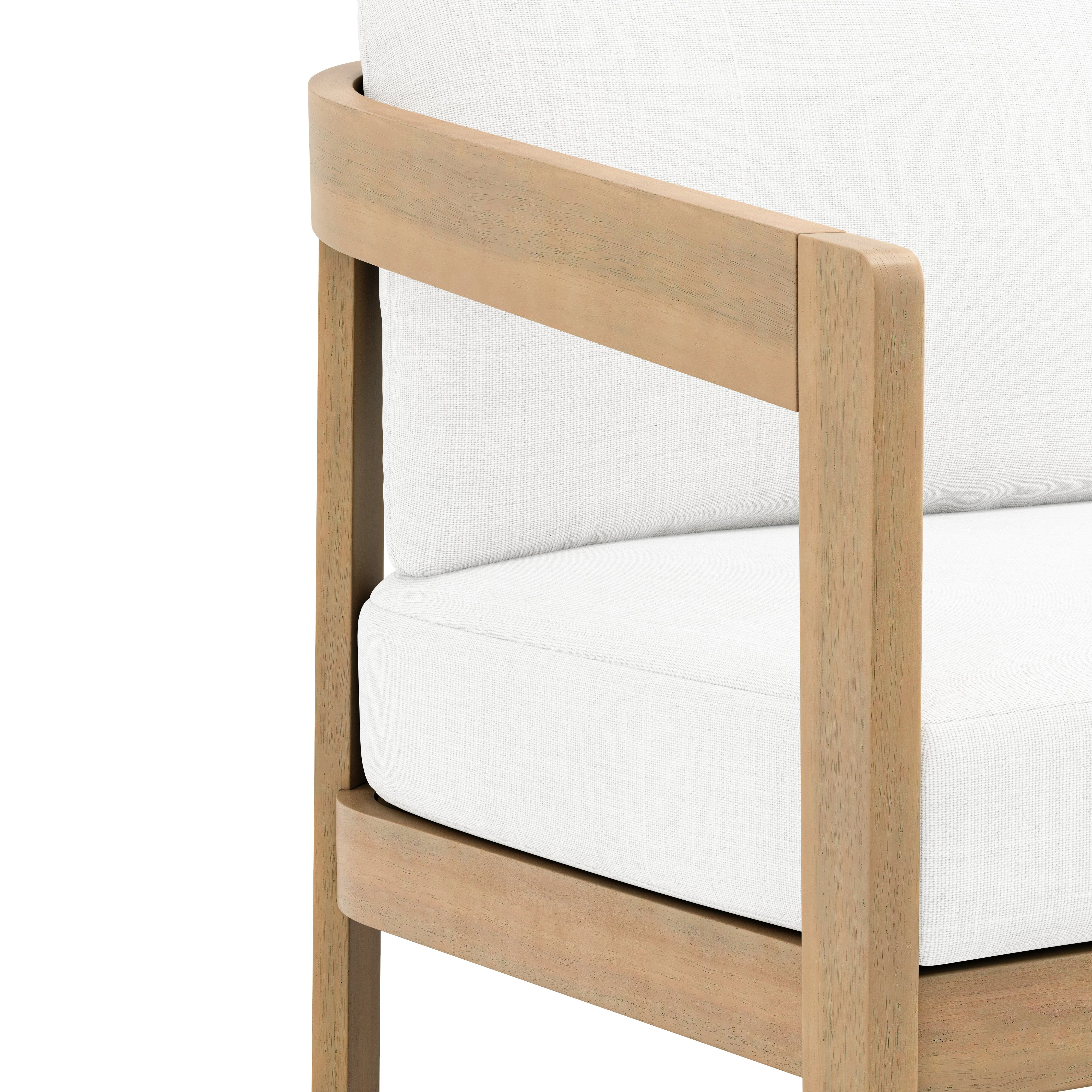 Wesley Patio Loveseat W/ White Cushions - Image 6