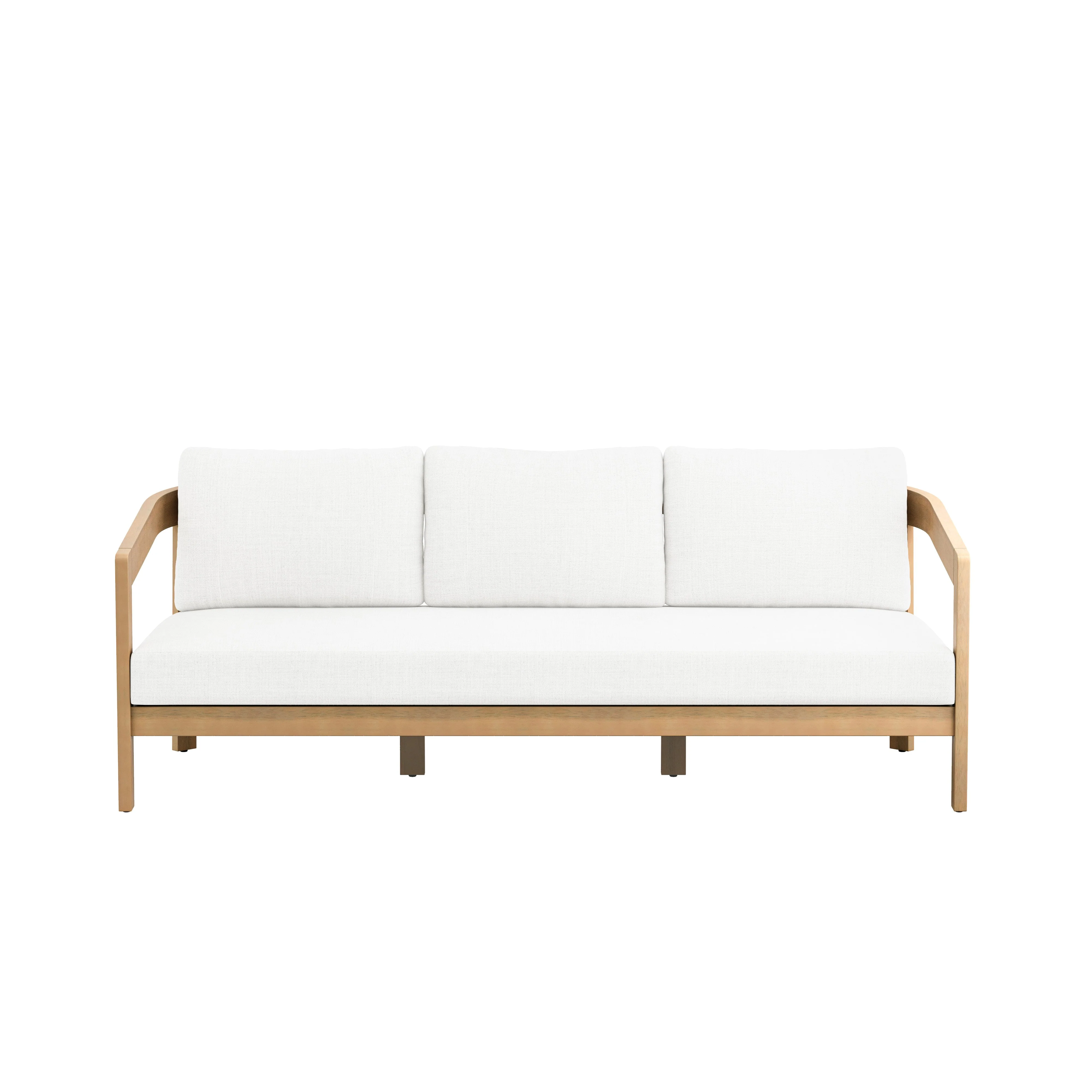 Wesley Patio Sofa, W/ White Cushions - Image 2