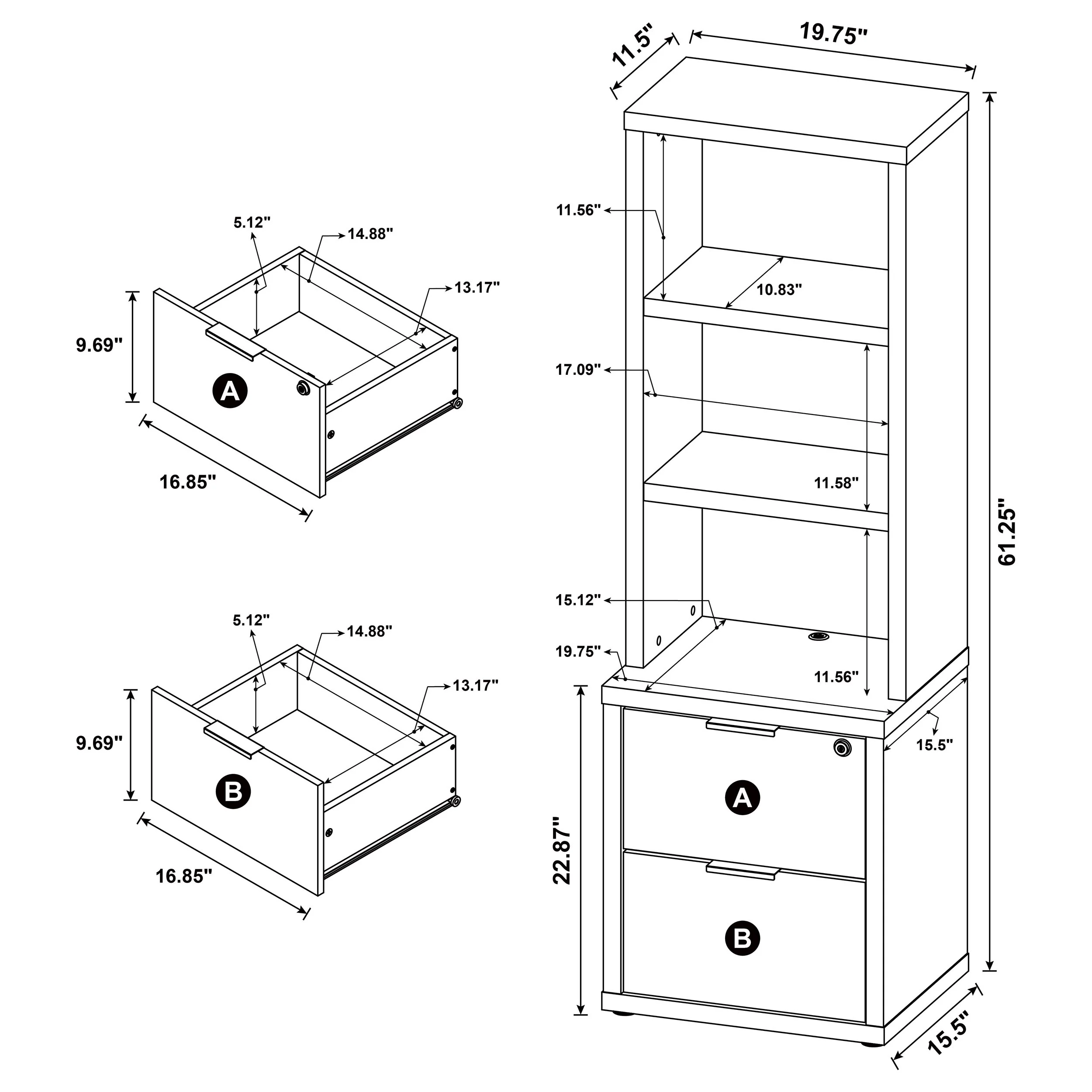 Westpark Bookcase Set - Image 14