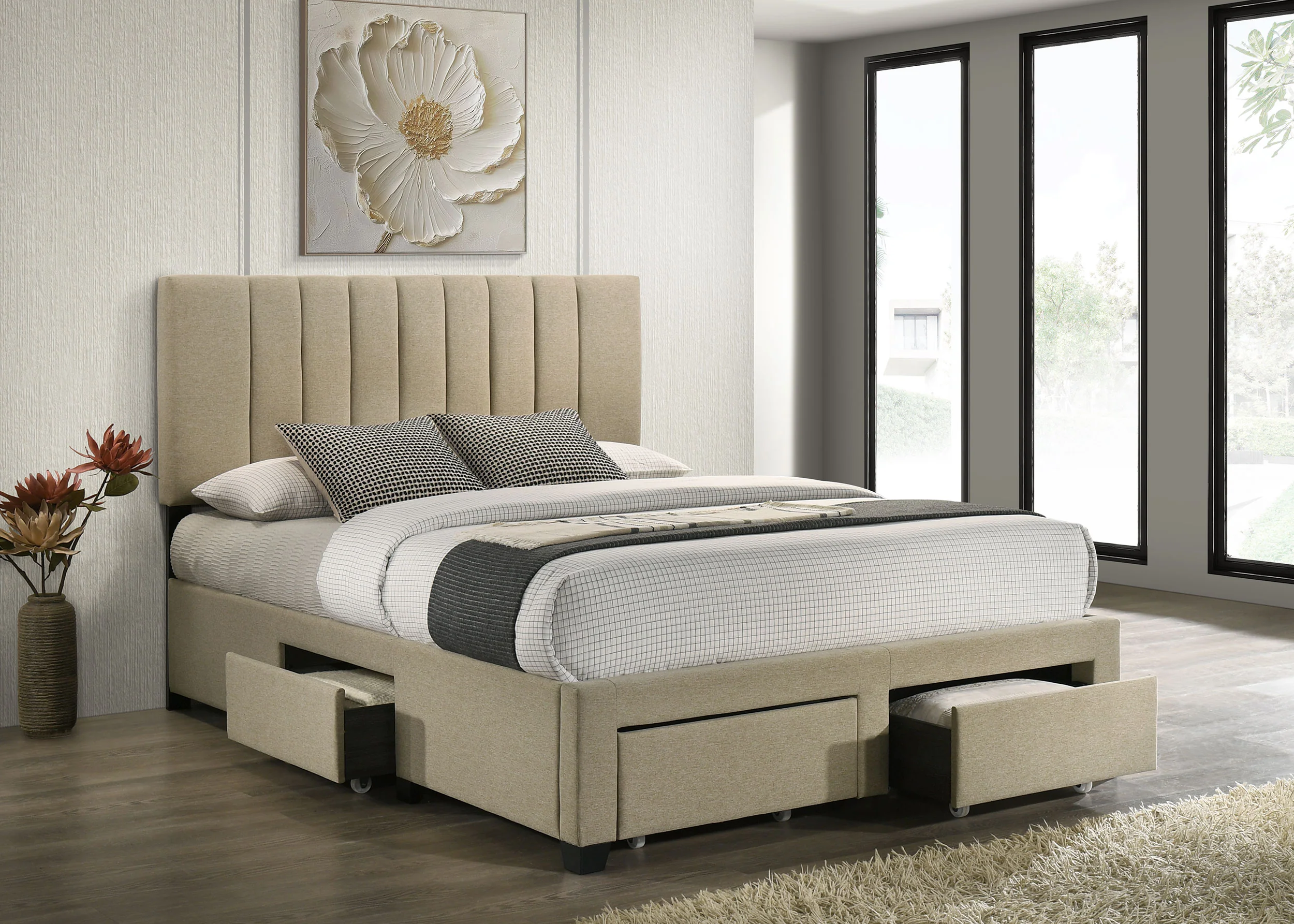 Wheatland Panel Platform Storage Bed - Image 3