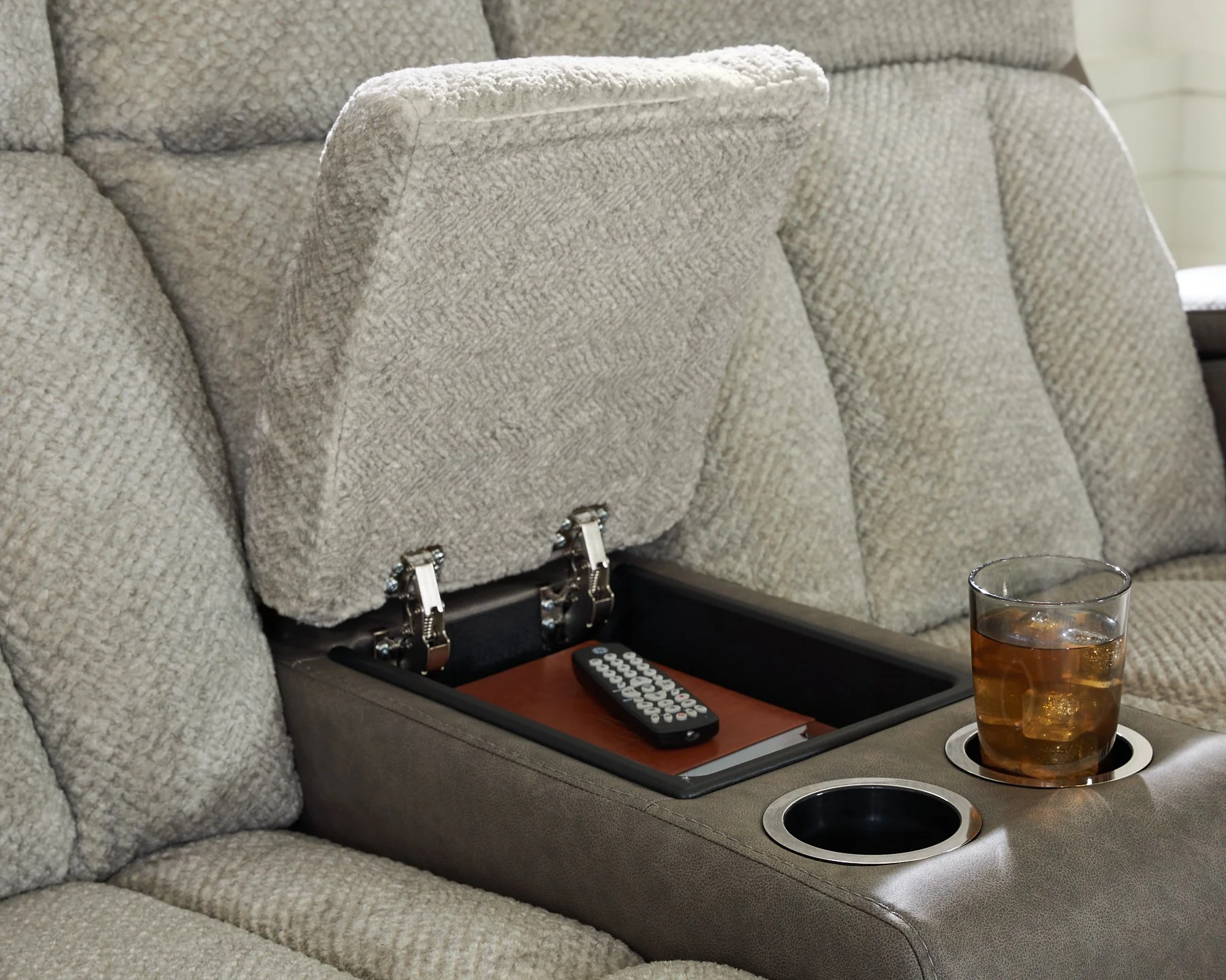 WhipLash Power Reclining Loveseat with Console - Image 6