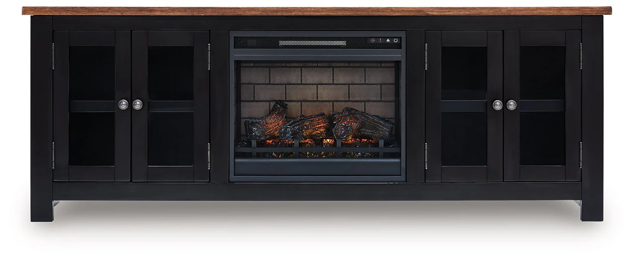 Wildenauer 76" TV Stand with Electric Fireplace - Image 7