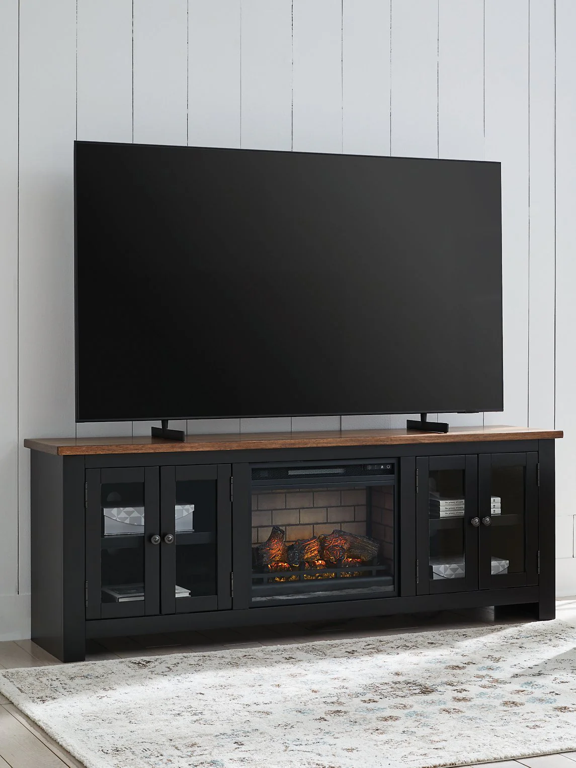 Wildenauer 76" TV Stand with Electric Fireplace - Image 8
