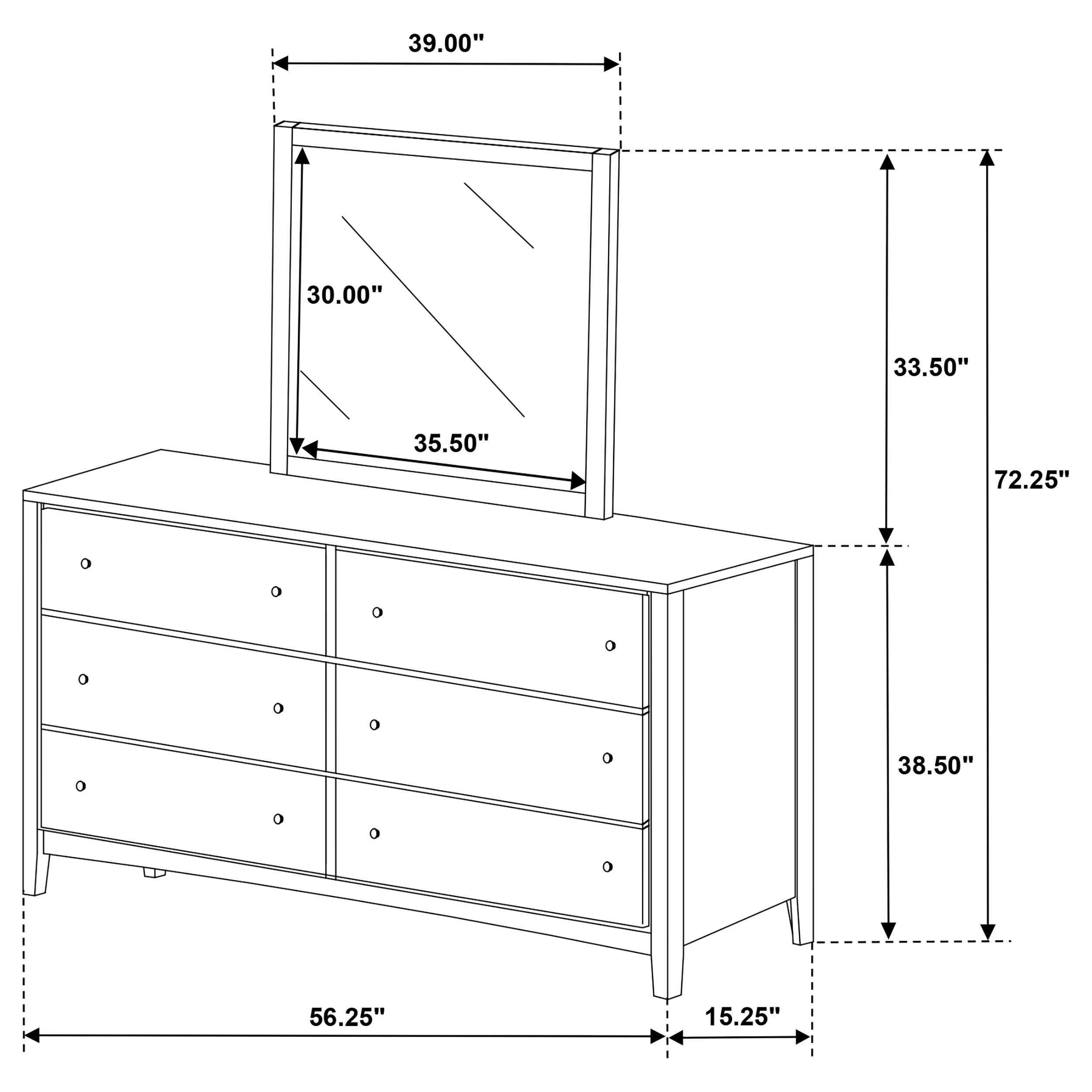 Wilkes Dresser with Mirror - Image 13