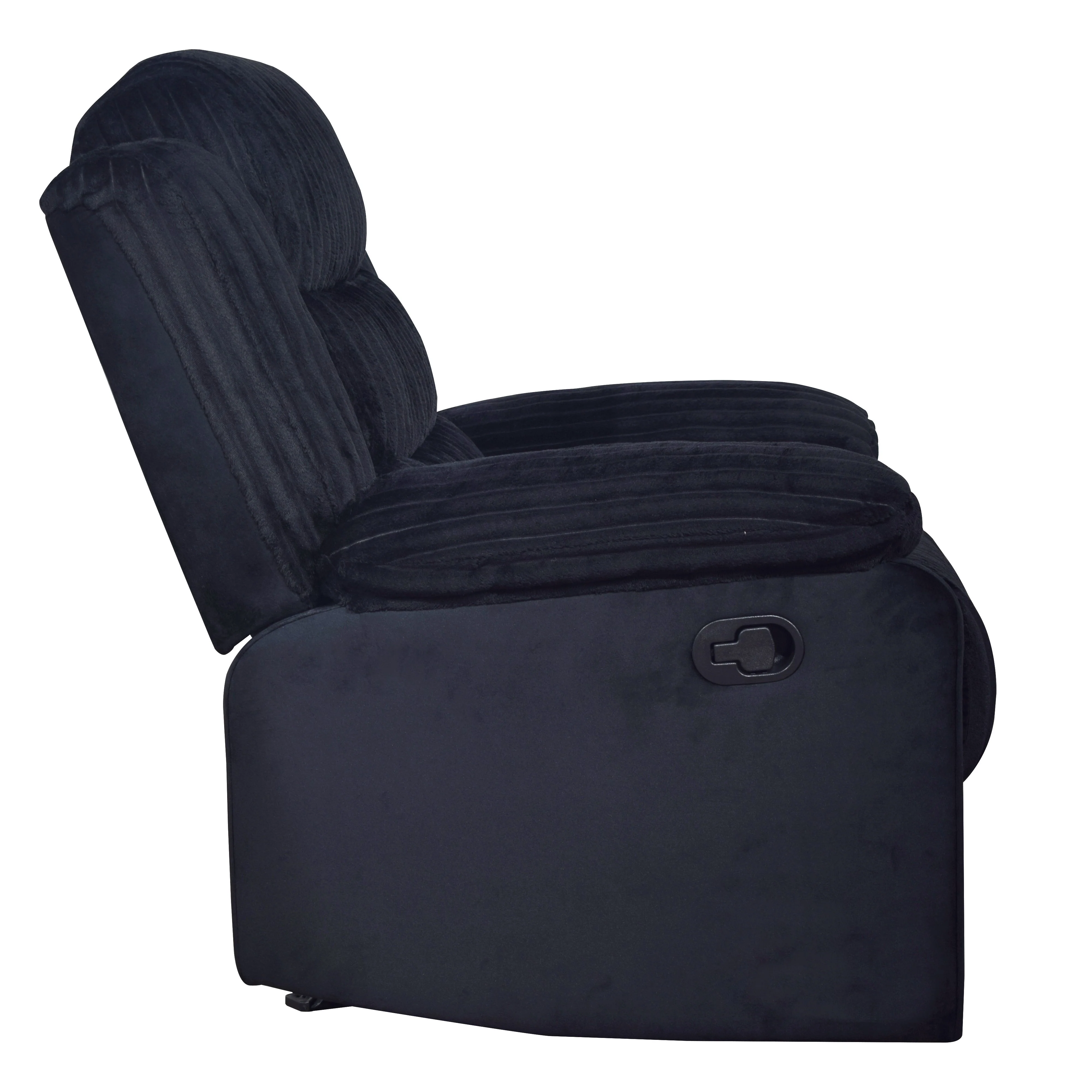 Willow Sofa W/Dual Recliner-Black - Image 4