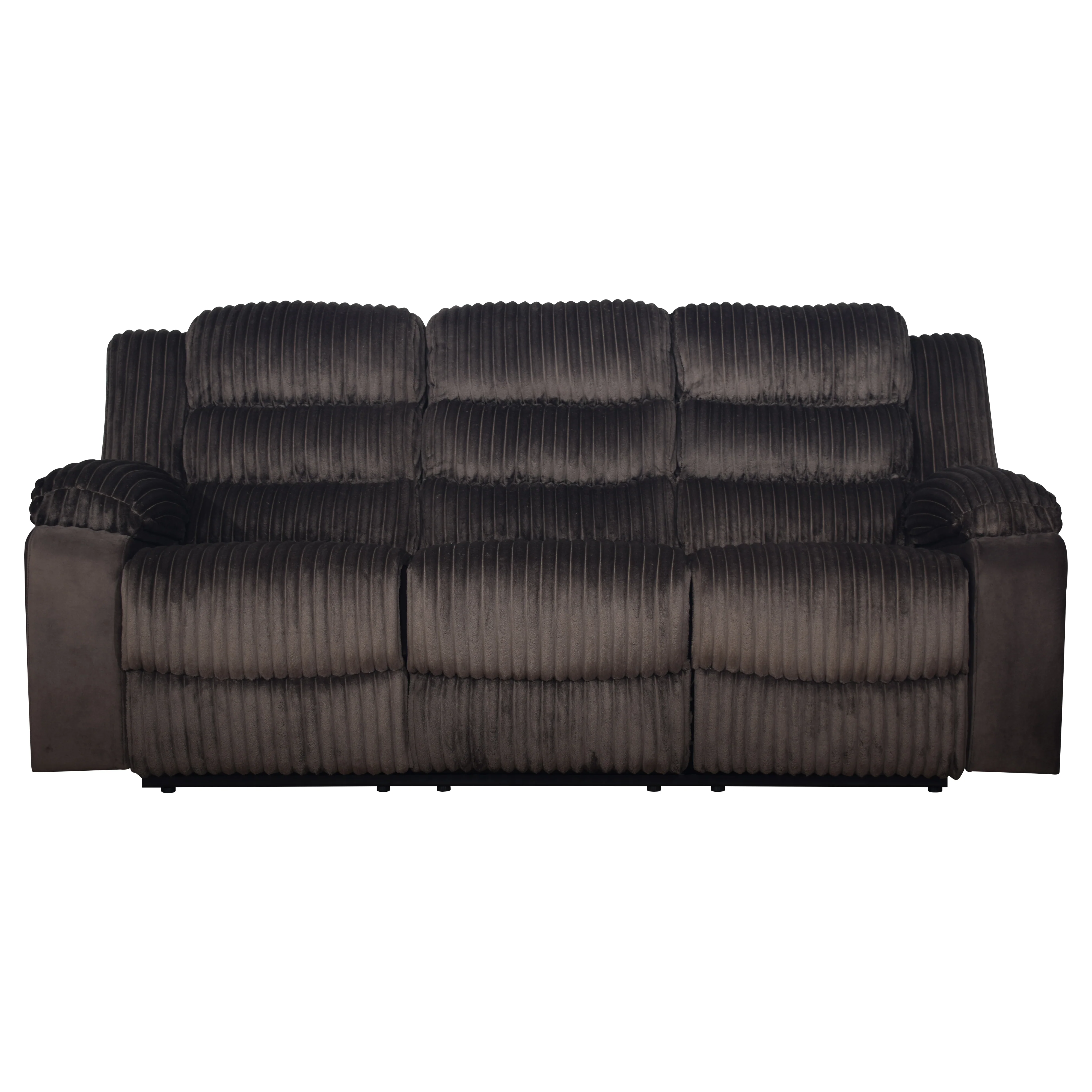 Willow Sofa W/Dual Recliner-Brown - Image 2