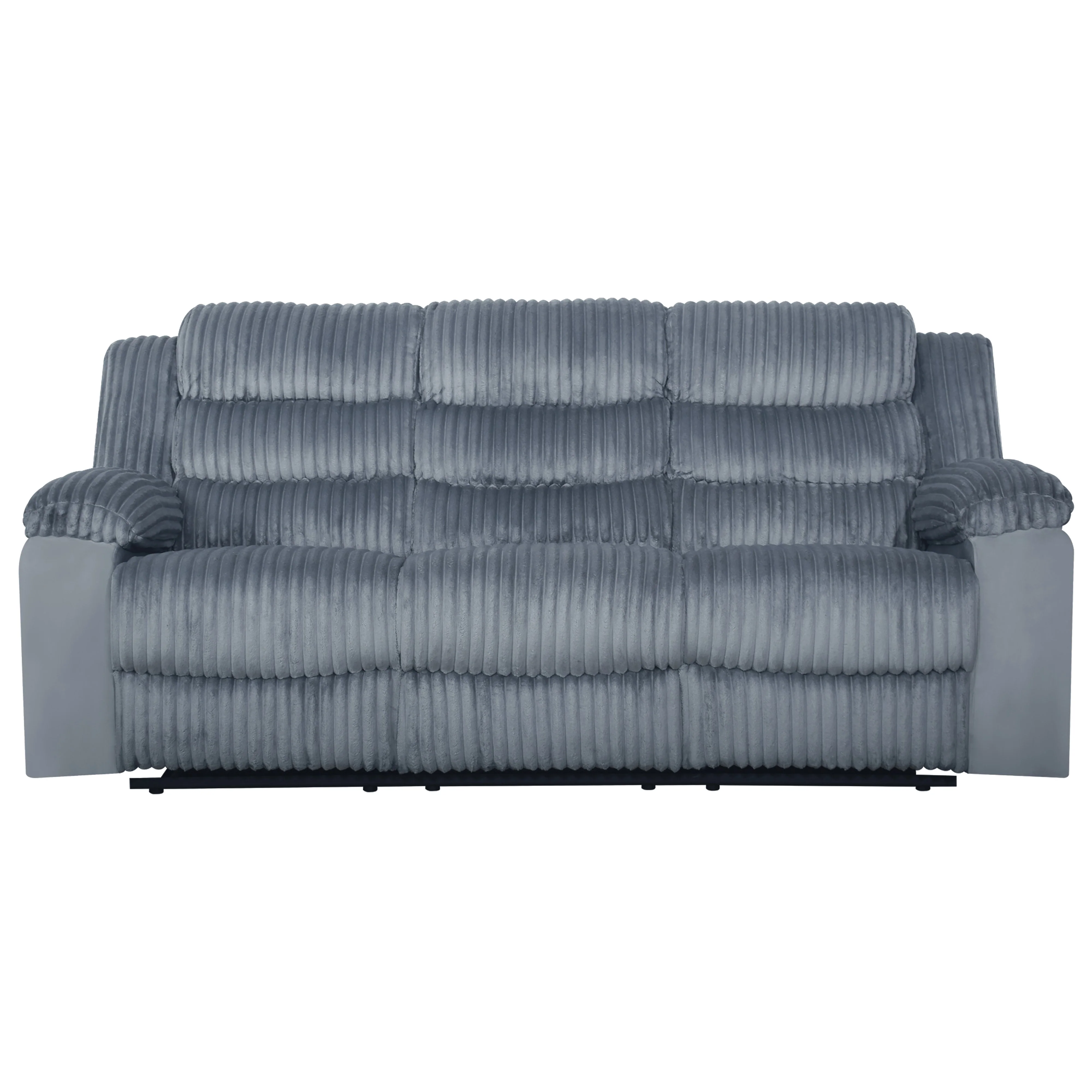 Willow Sofa W/Dual Recliner-Gray - Image 2
