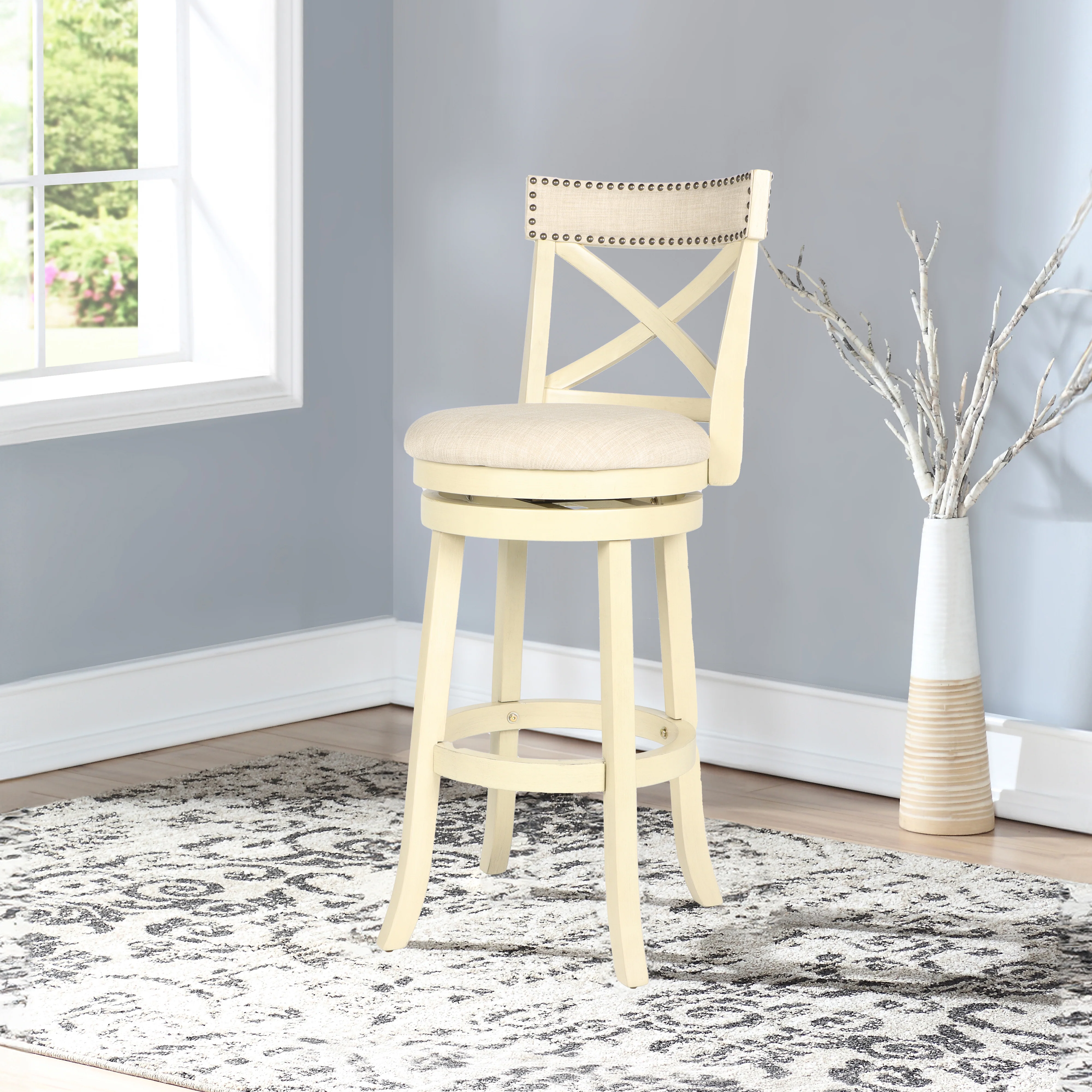 York 29" Bar Stool-White - Image 6