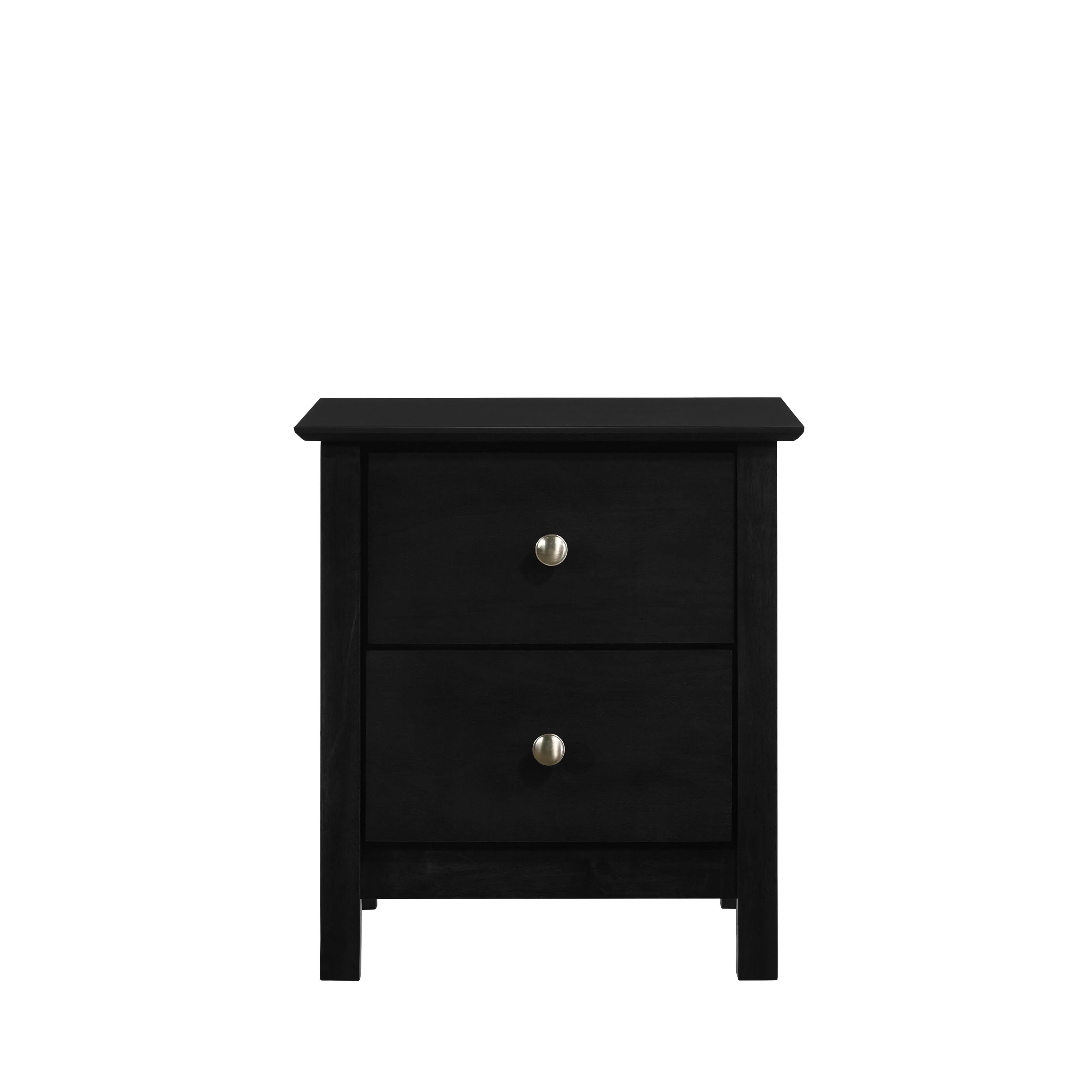 ZODIAC 2 DRAWER NIGHTSTAND-BLACK - Image 2