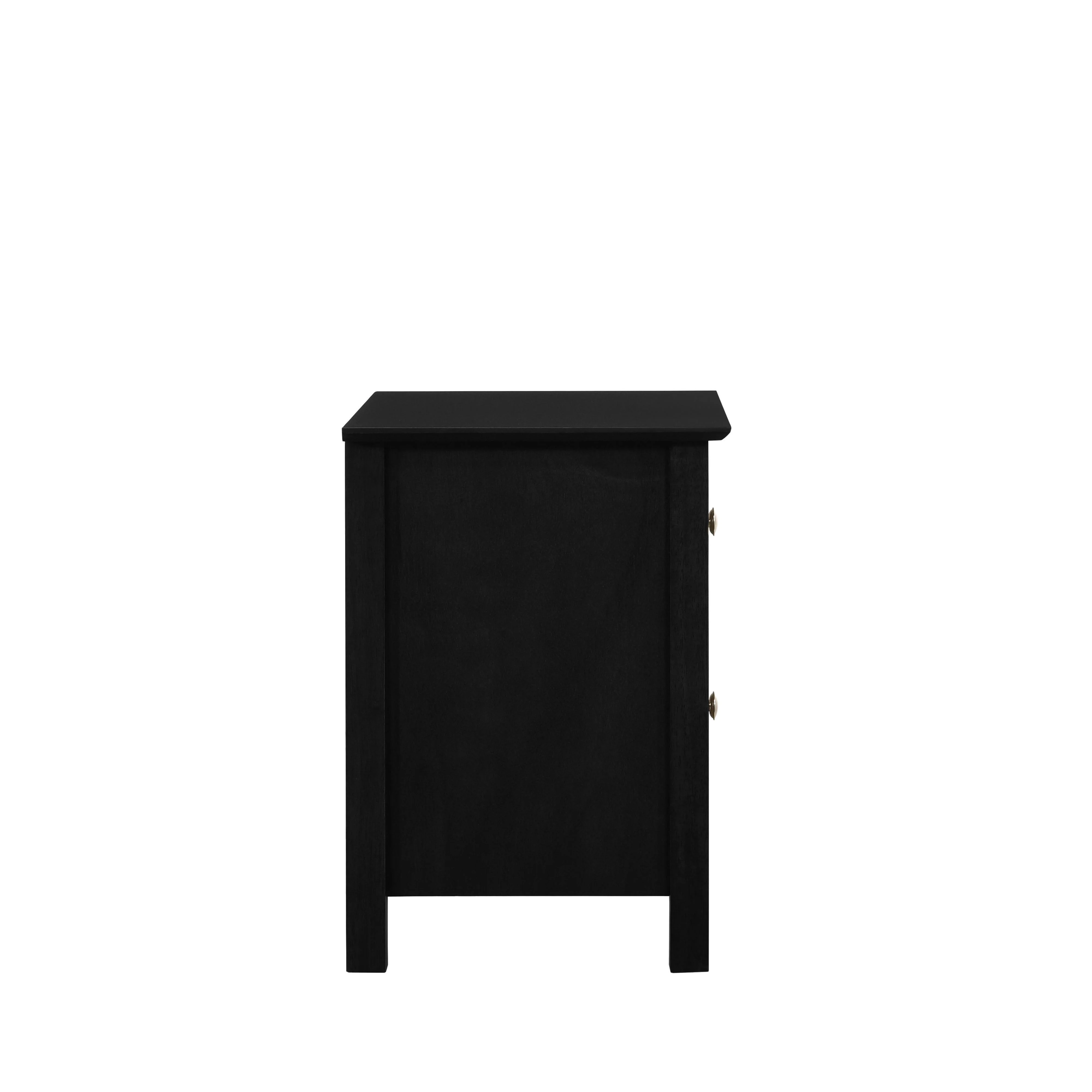 ZODIAC 2 DRAWER NIGHTSTAND-BLACK - Image 3