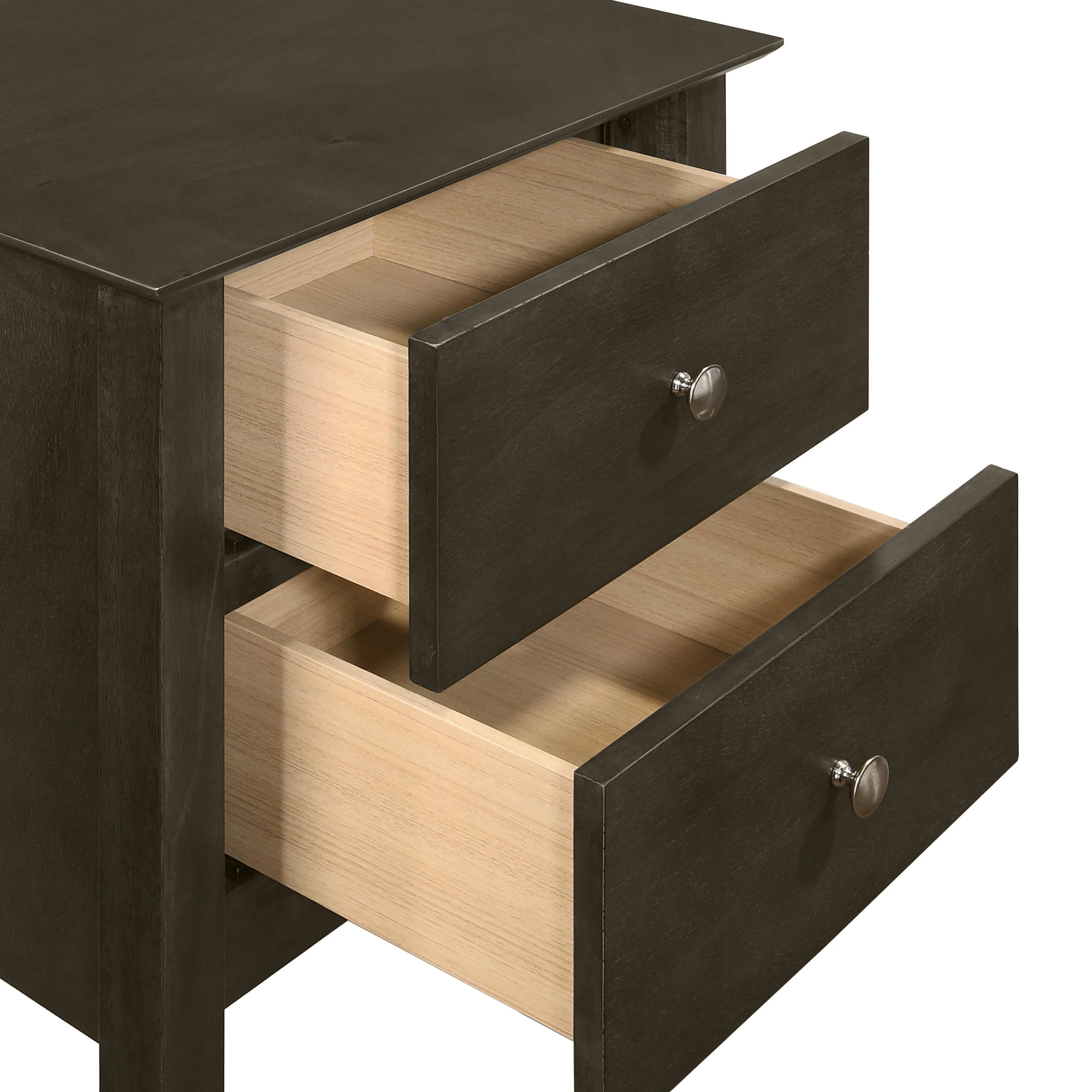 ZODIAC 2 DRAWER NIGHTSTAND-GRAY - Image 5