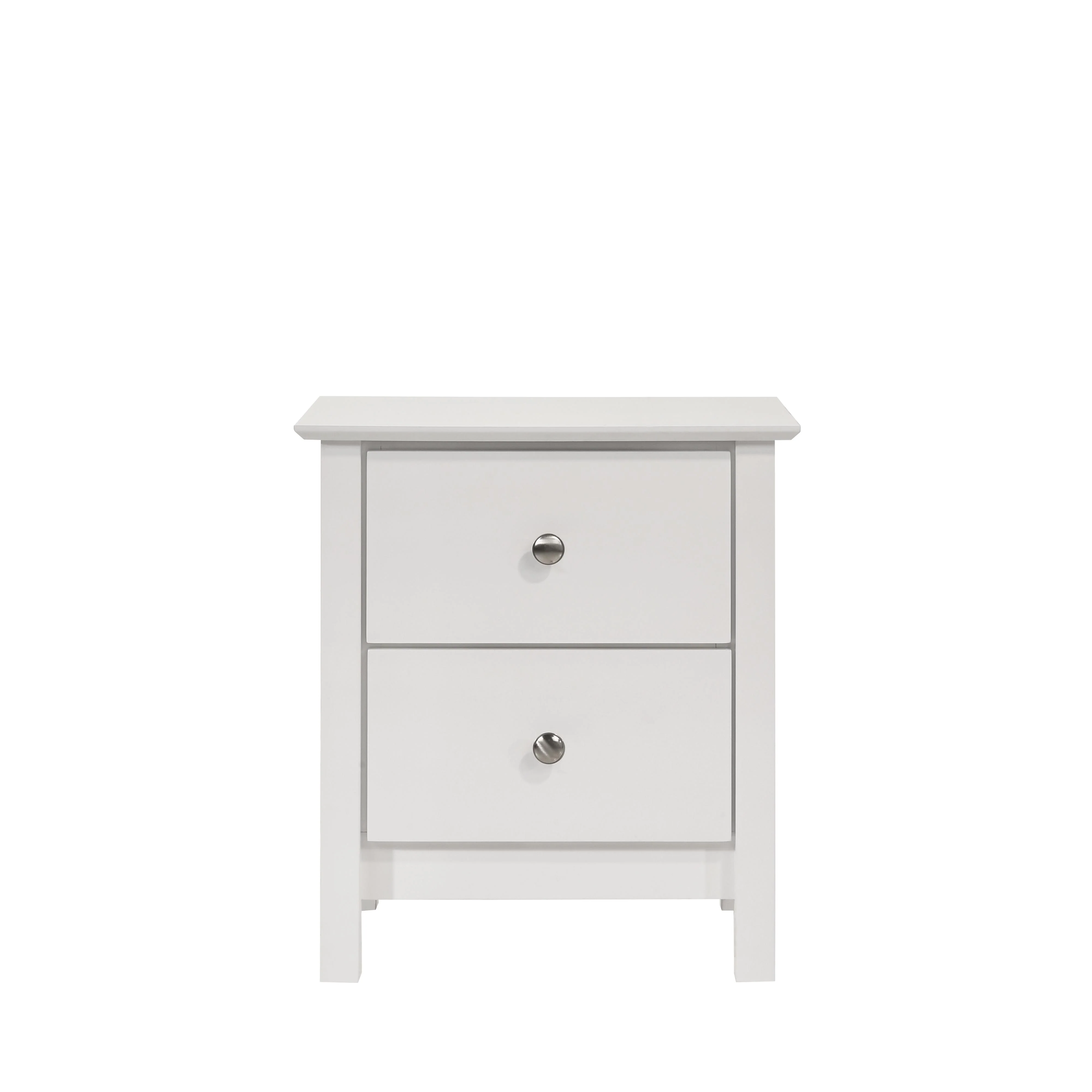 ZODIAC 2 DRAWER NIGHTSTAND-WHITE - Image 2